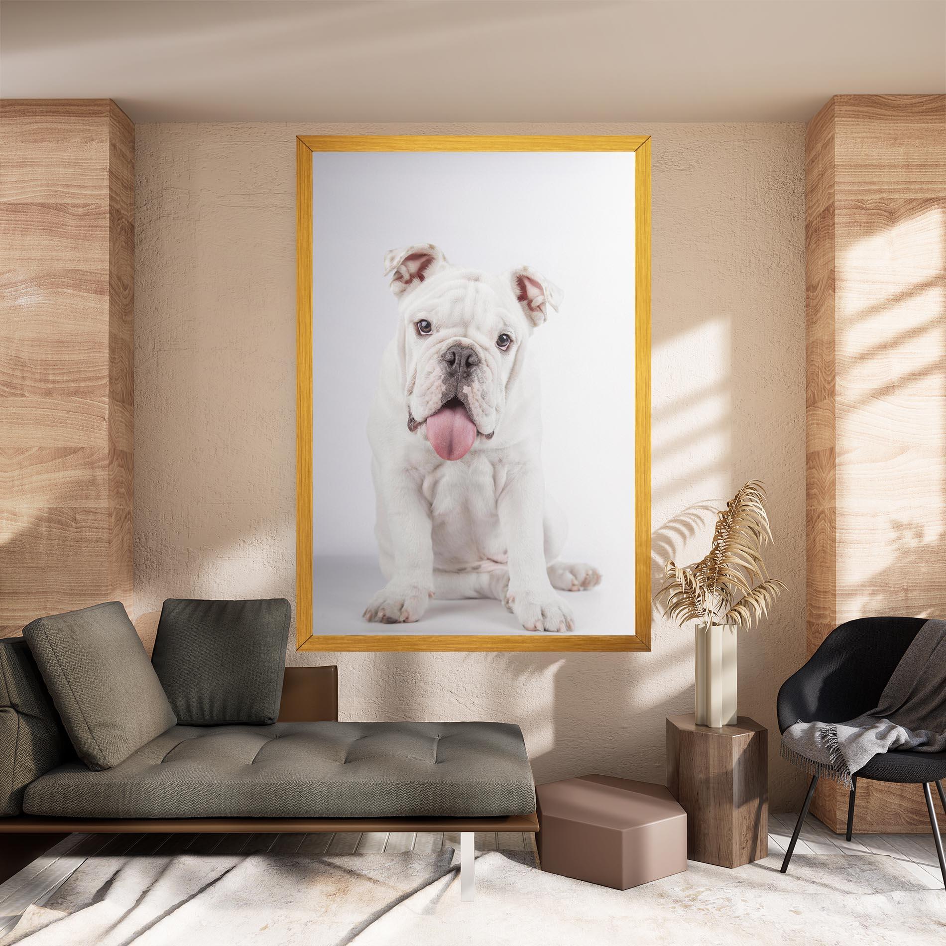 Leinwandbild English Bulldog mockup 8