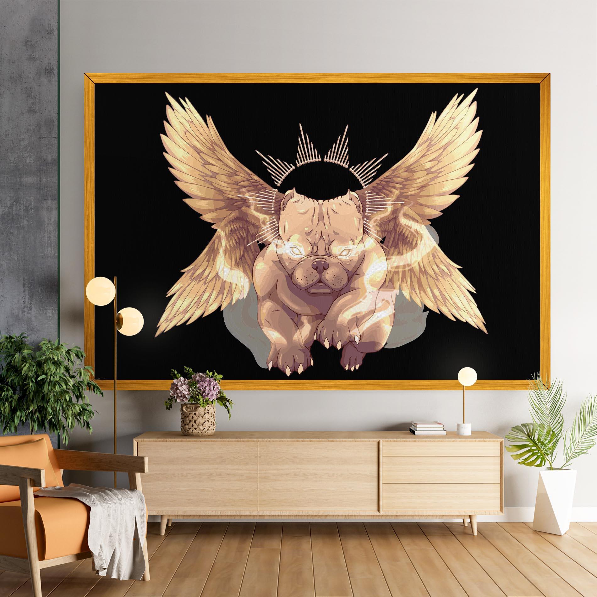 Leinwandbild Angel Dog mockup 9