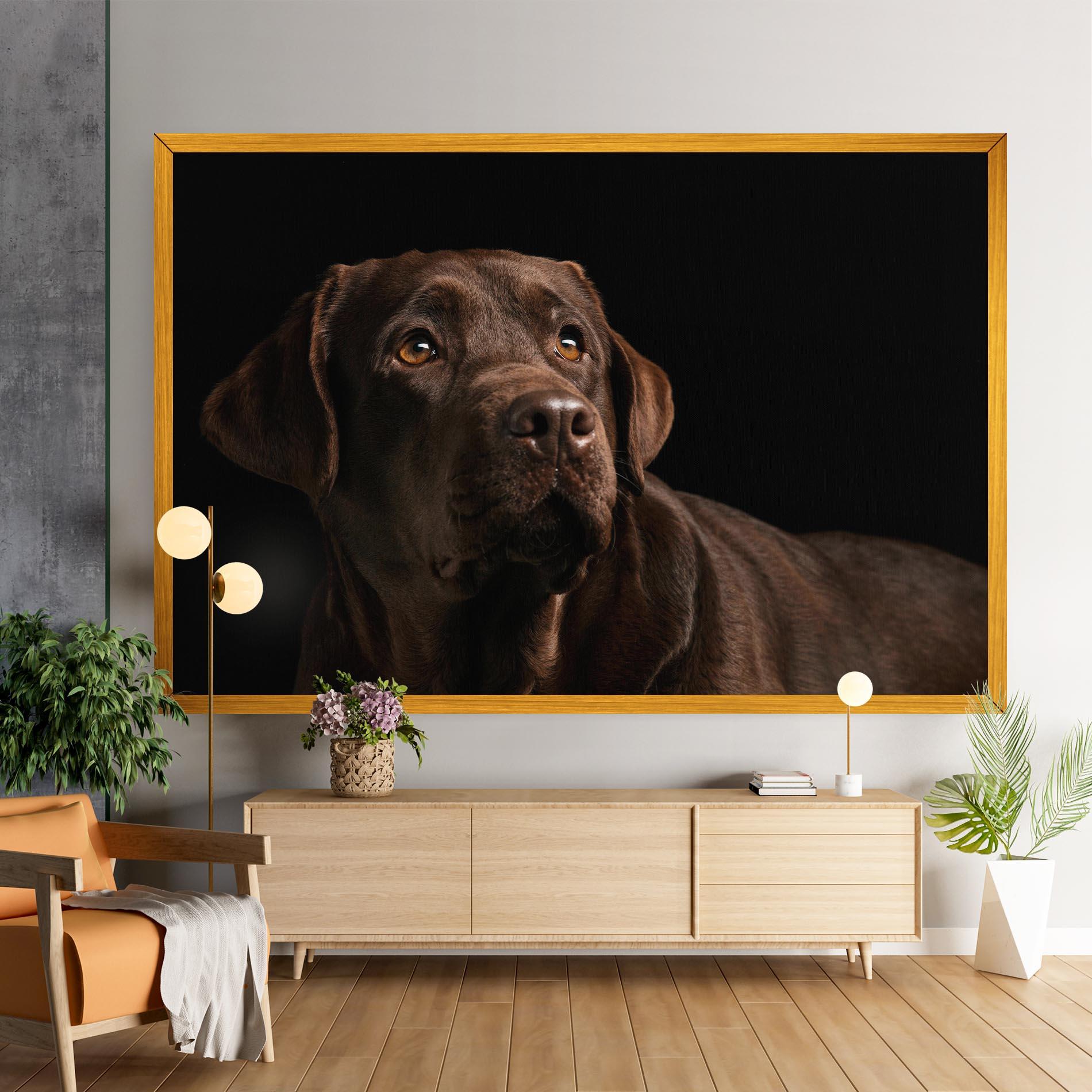 Leinwandbild Brown Labrador mockup 9