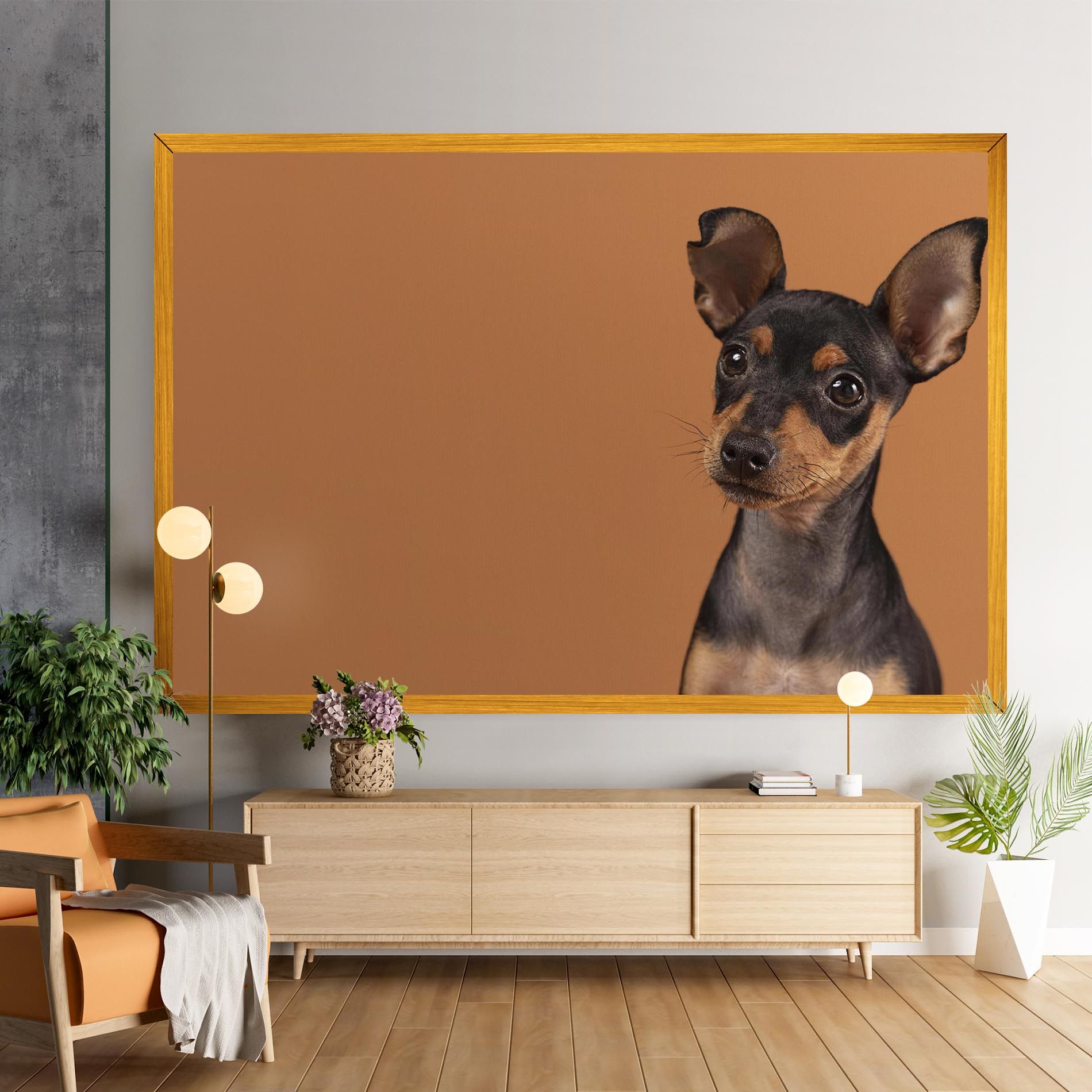 Cute Dog Portrait mockup 9