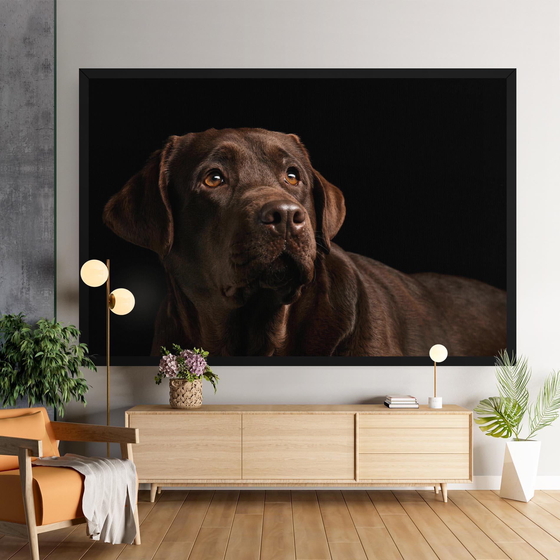 Leinwandbild Brown Labrador mockup 9
