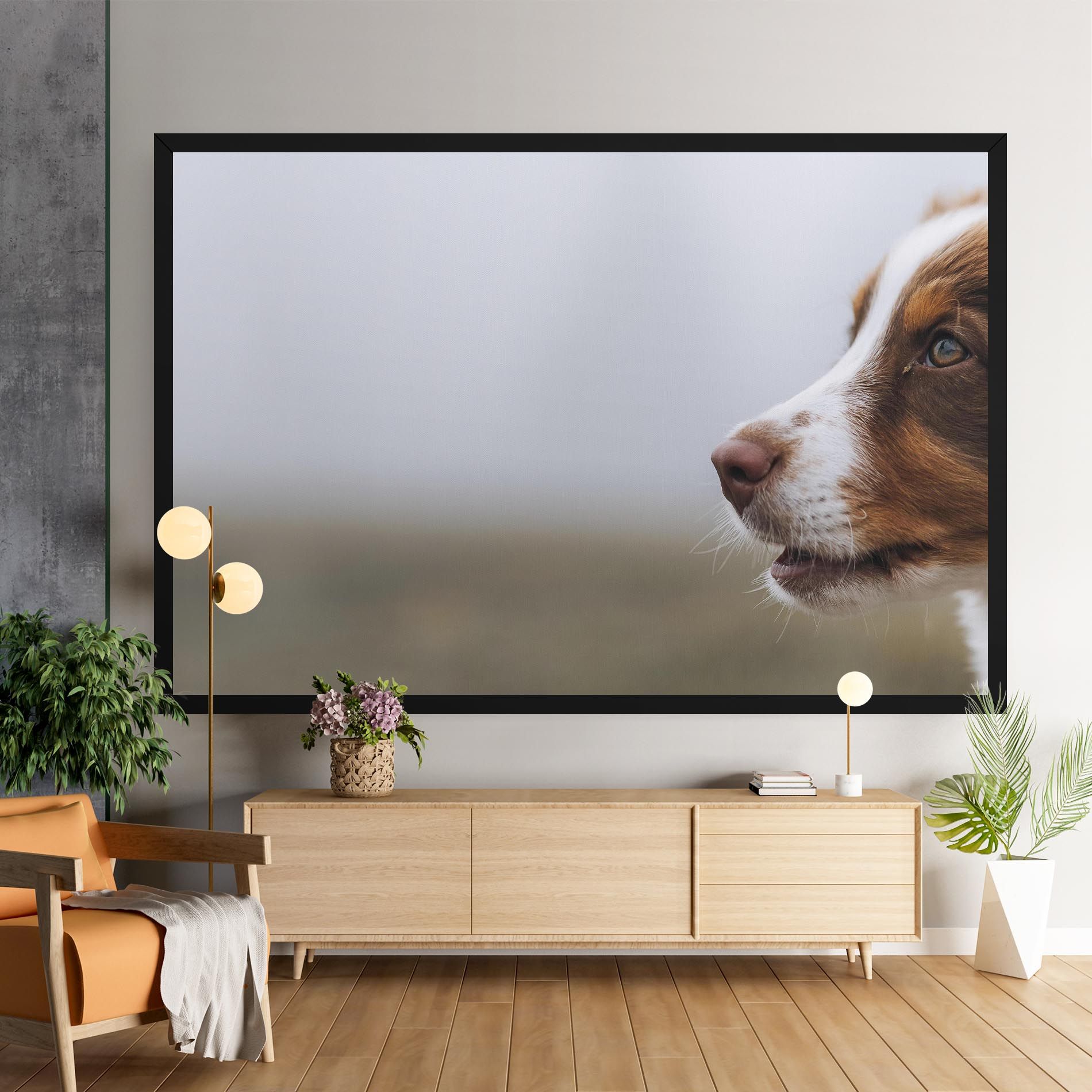 Brown White Dog mockup 9