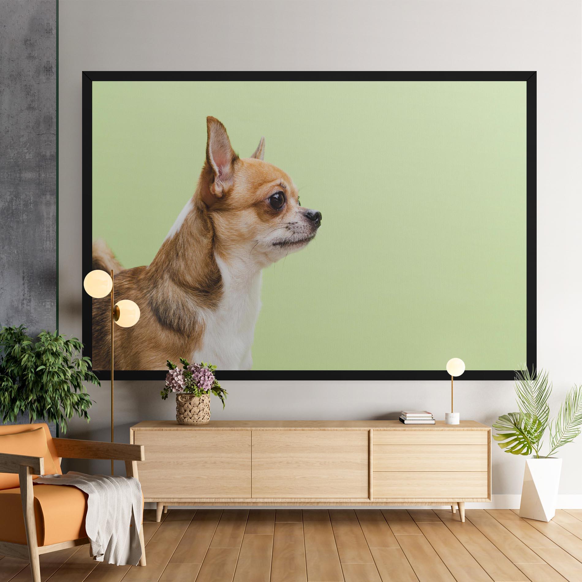 Leinwandbild Chihuahua Dog mockup 9