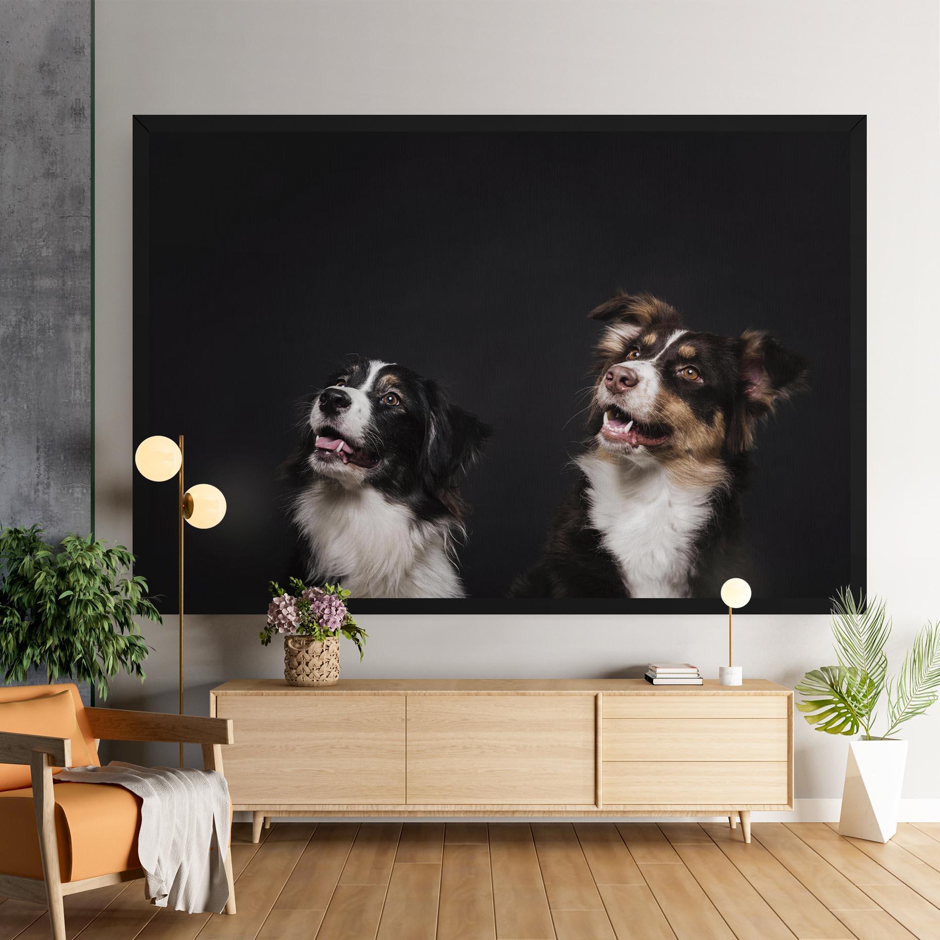 Leinwandbild Cute Dogs Standing mockup 9