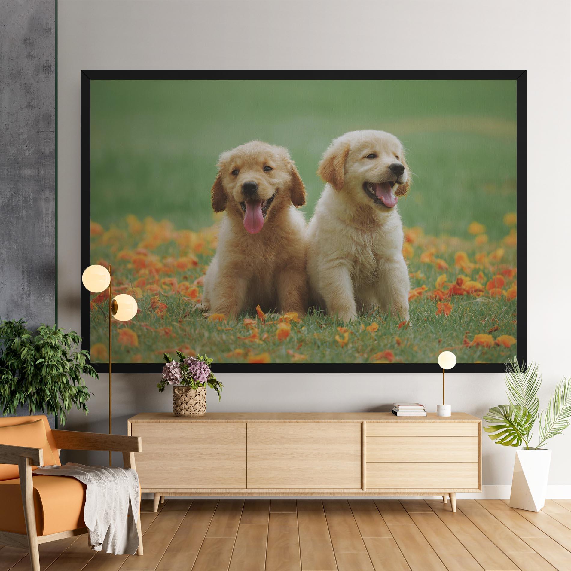 Leinwandbild Happy Dogs mockup 9