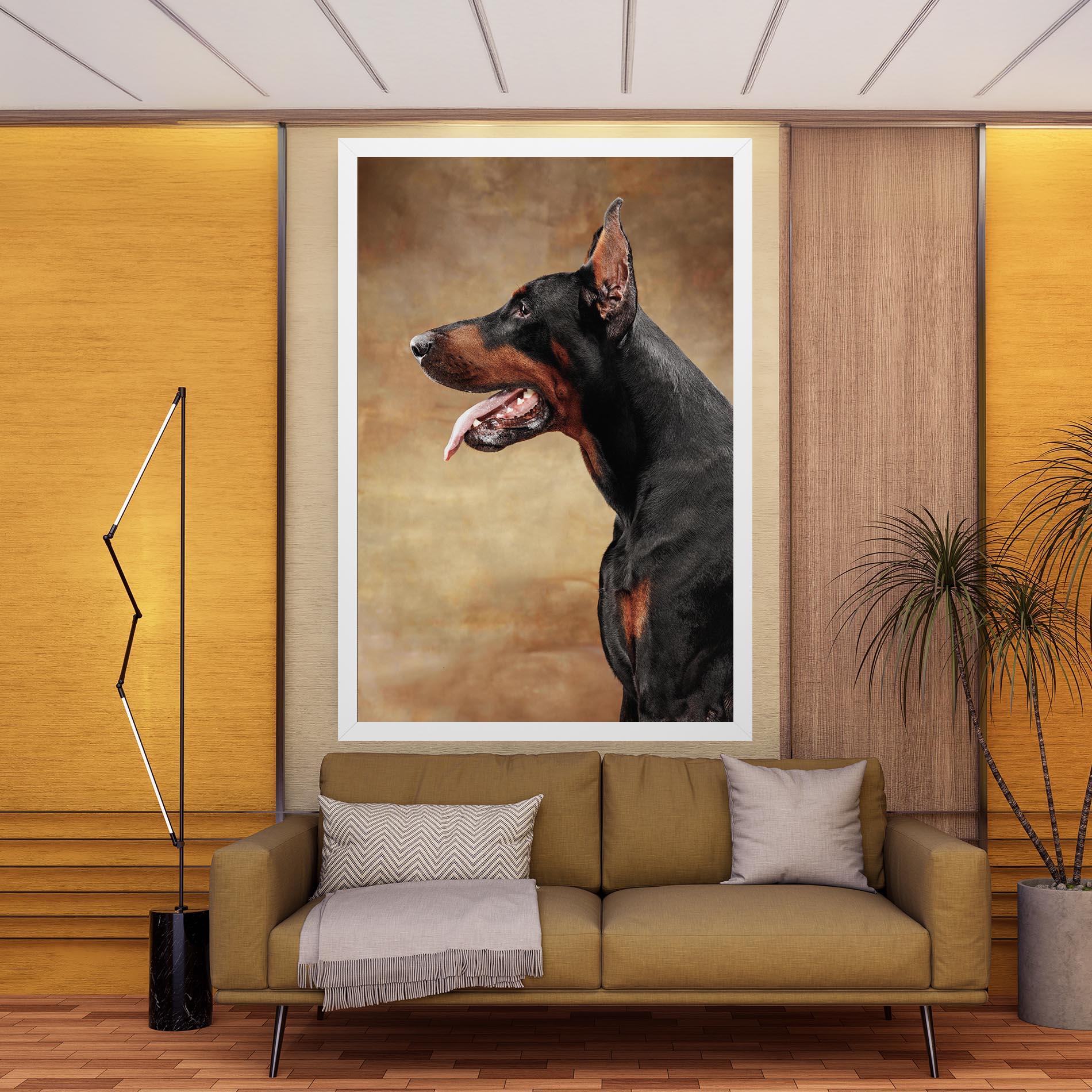 Leinwandbild Doberman Pinscher mockup 9
