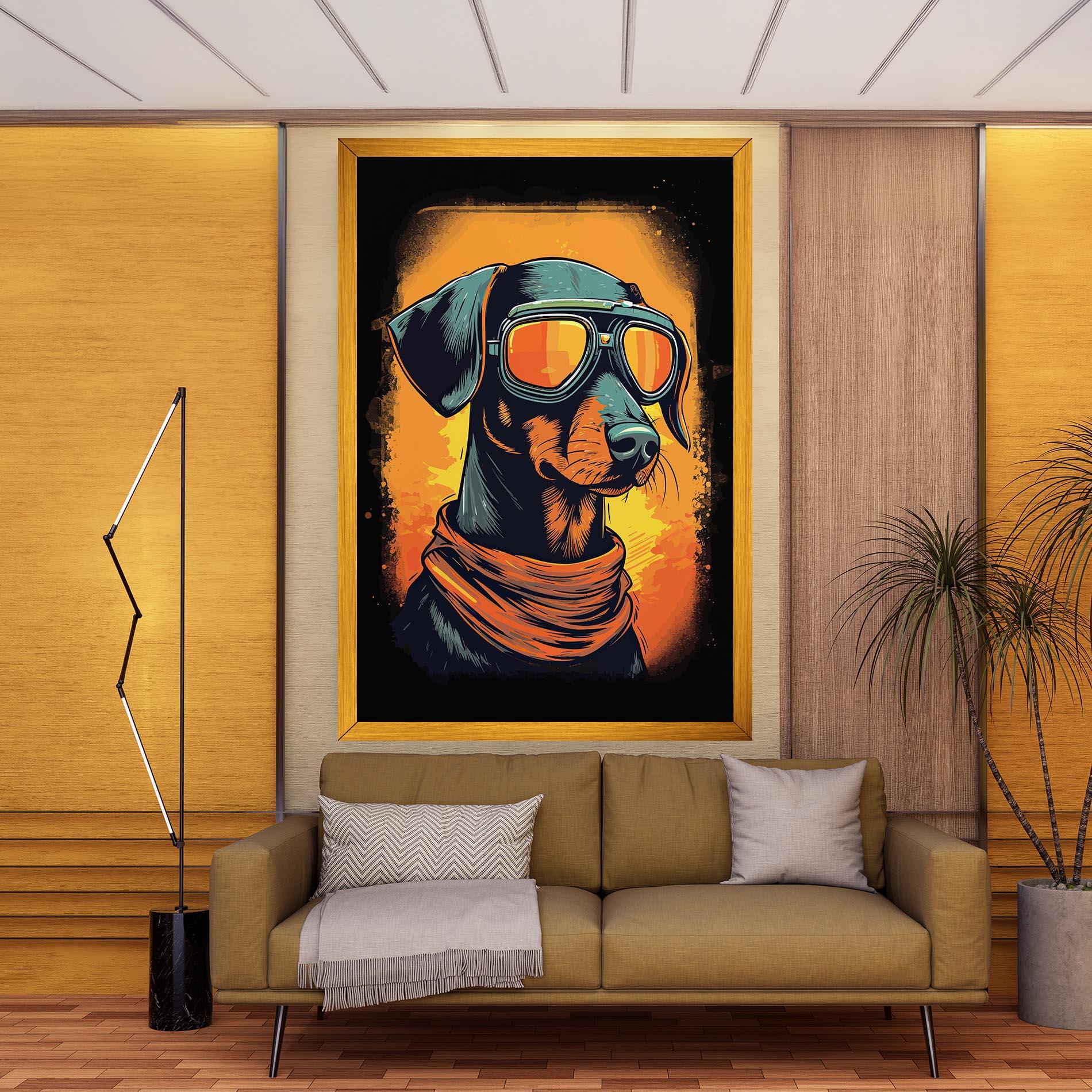 Leinwandbild Cool Dog mockup 9