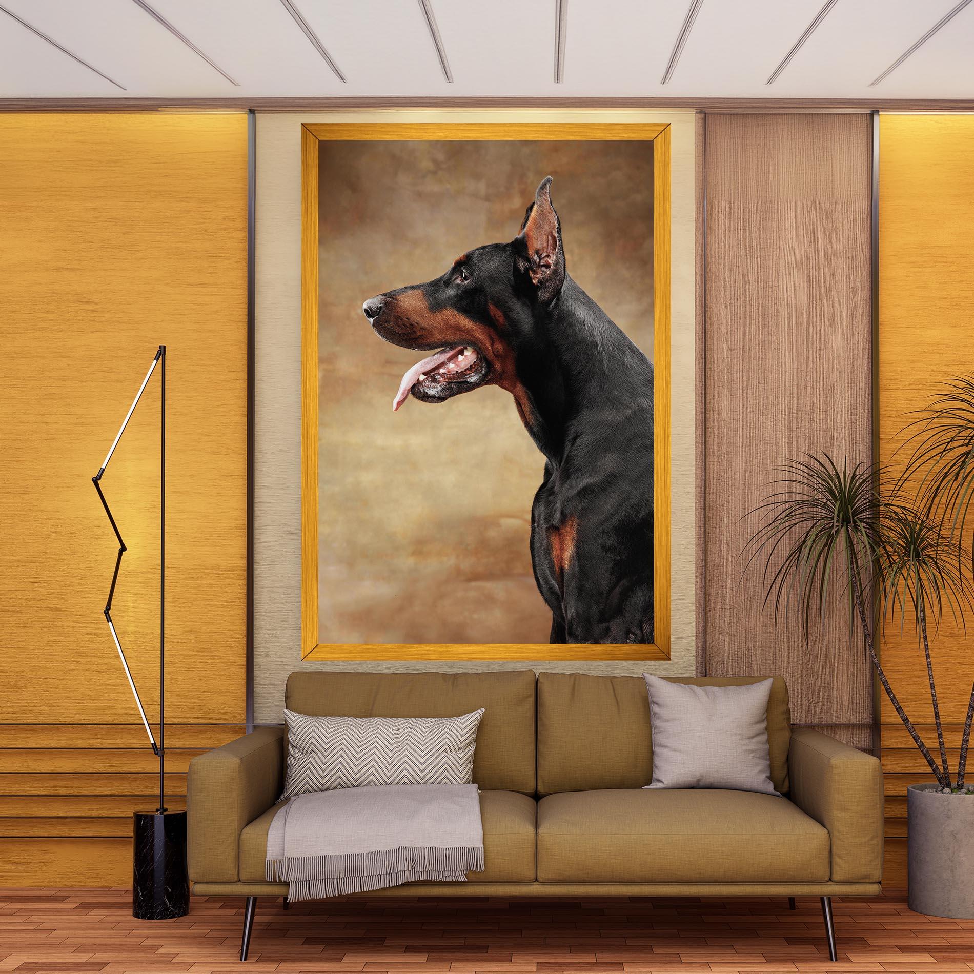 Leinwandbild Doberman Pinscher mockup 9
