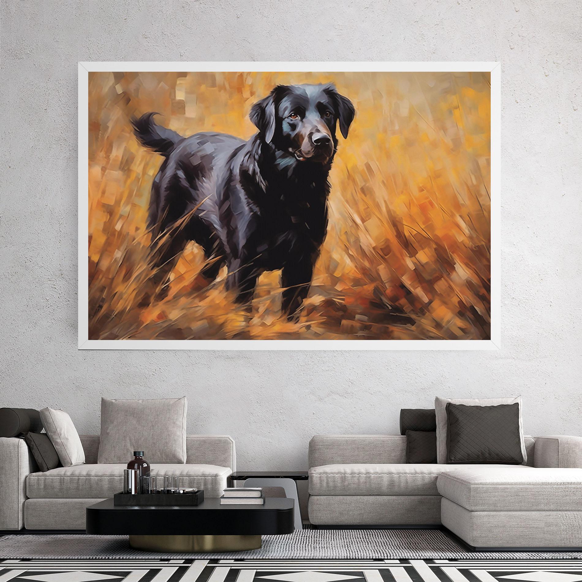 Leinwandbild Black Pretty Dog mockup 2