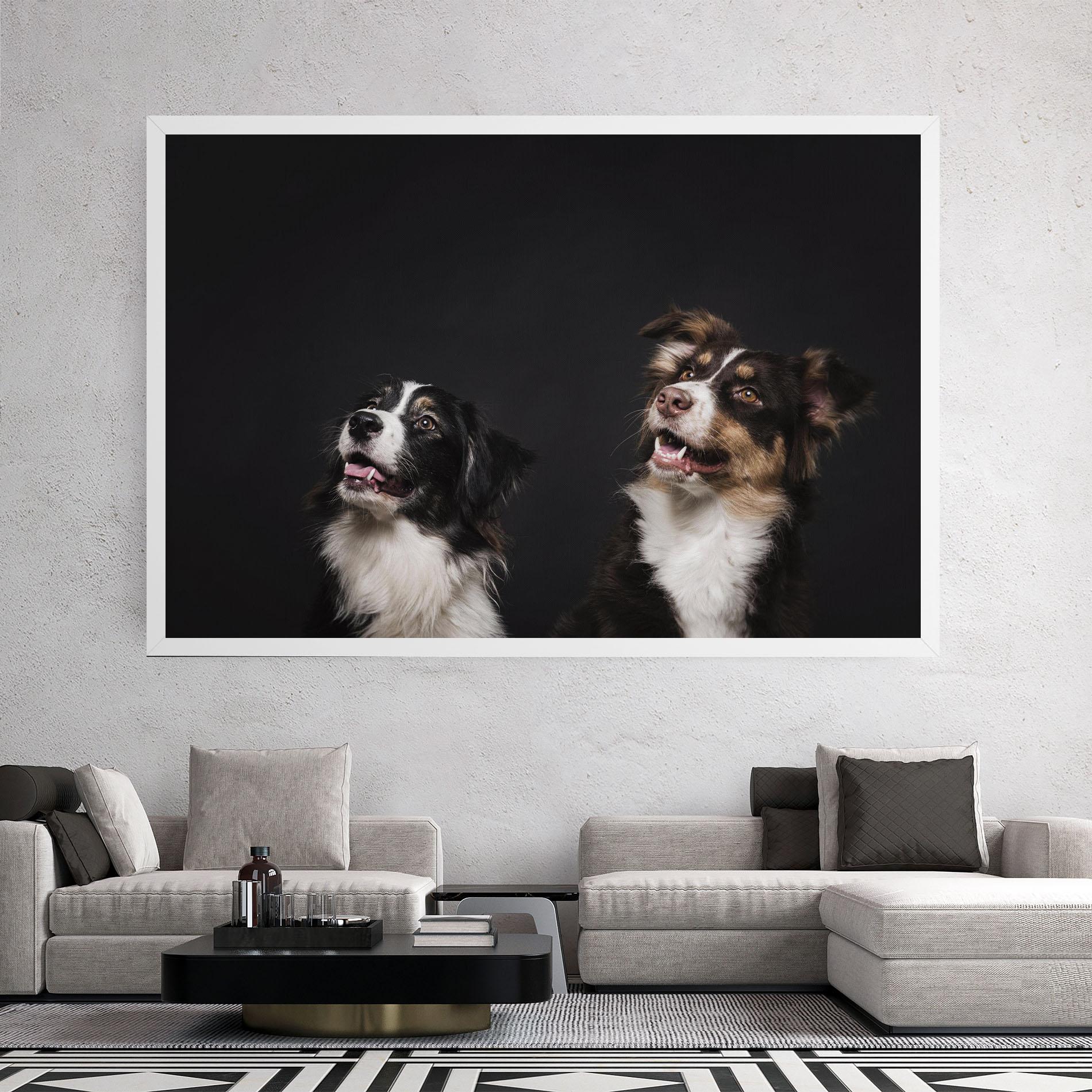 Leinwandbild Cute Dogs Standing mockup 2