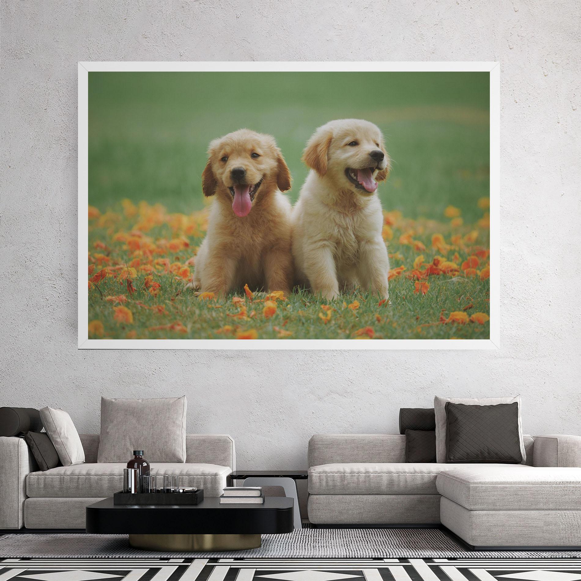 Leinwandbild Happy Dogs mockup 2
