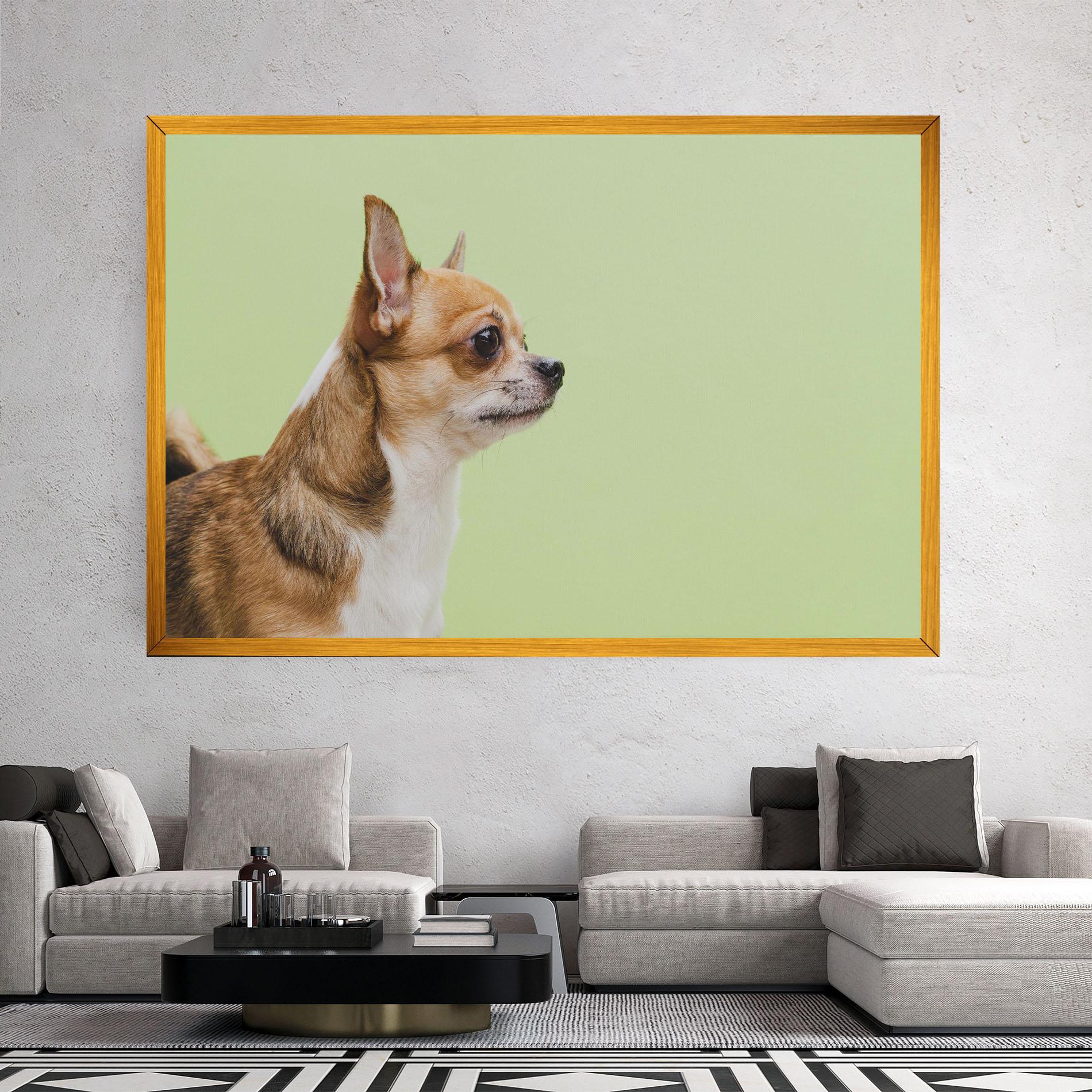 Leinwandbild Chihuahua Dog mockup 2