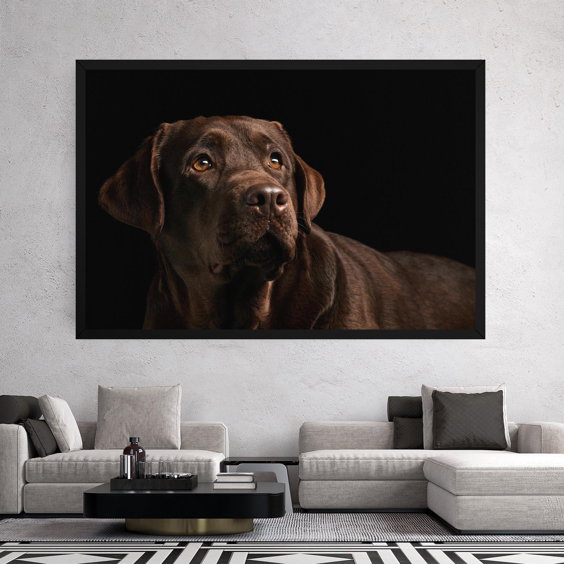 Leinwandbild Brown Labrador mockup 2