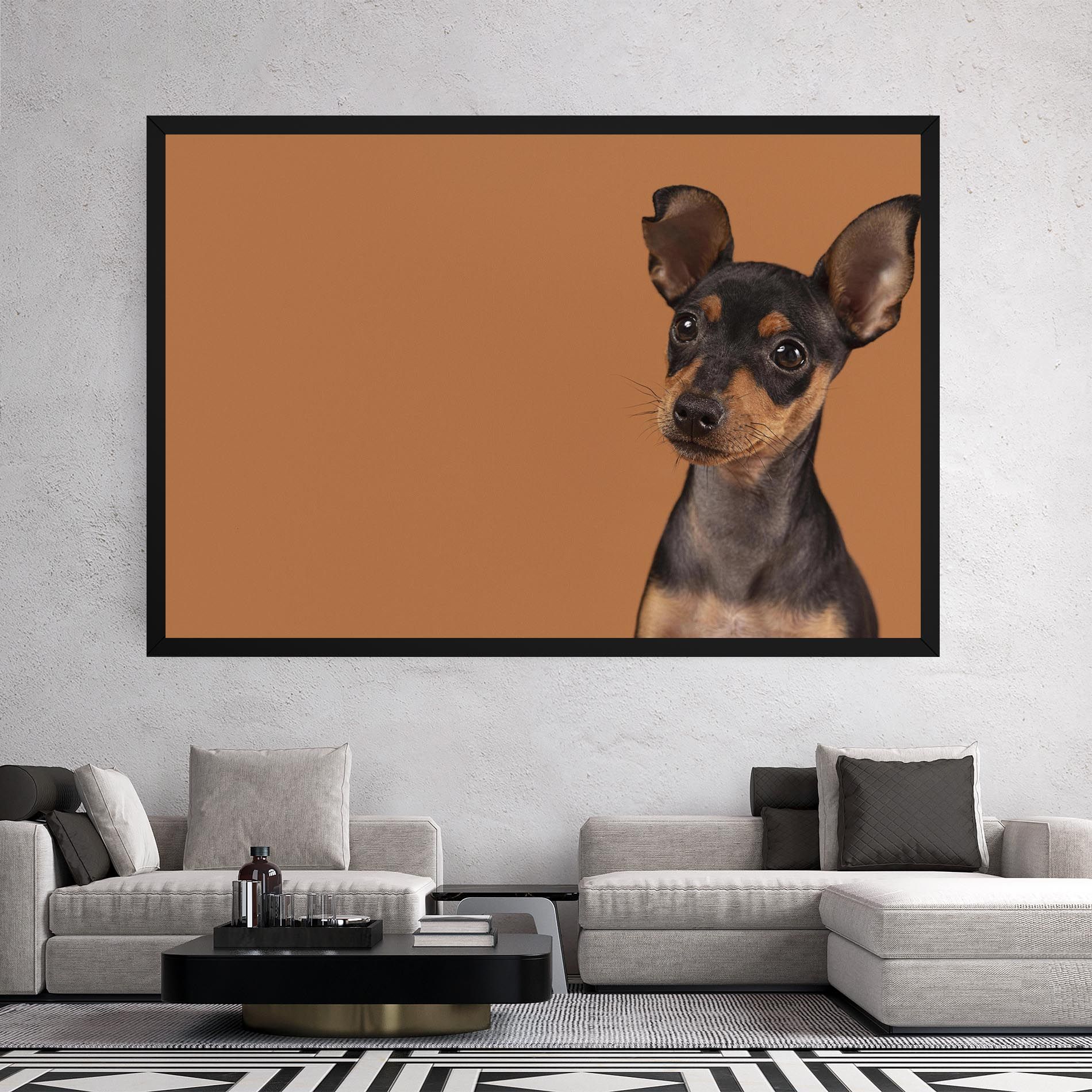 Cute Dog Portrait mockup 2