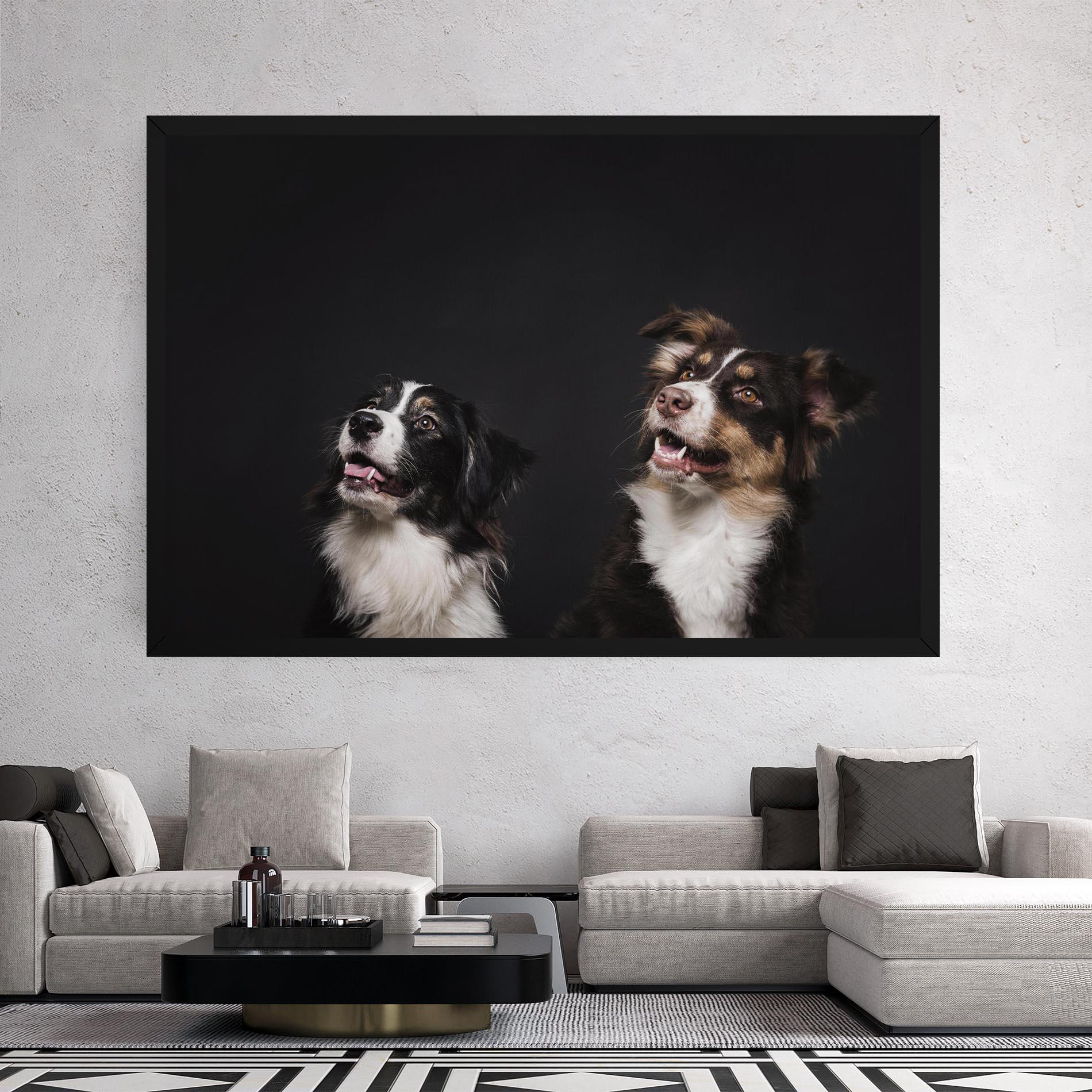 Leinwandbild Cute Dogs Standing mockup 2