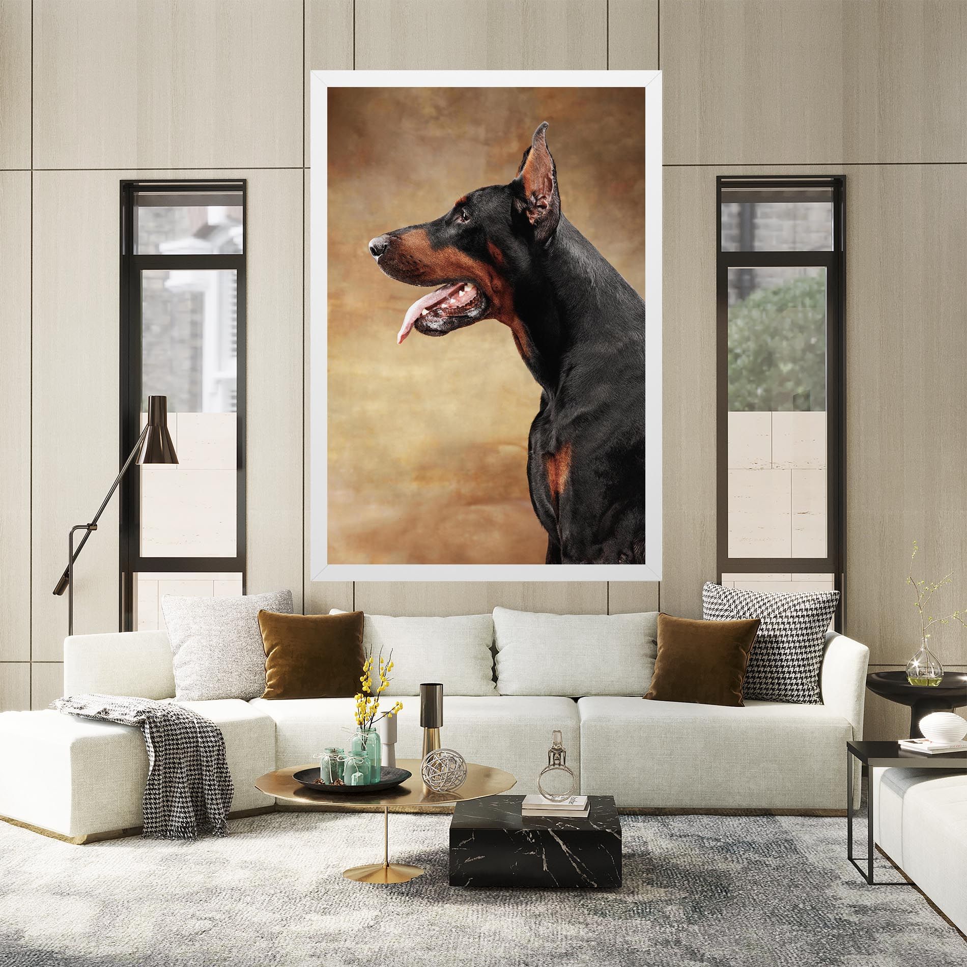 Doberman Pinscher mockup 2