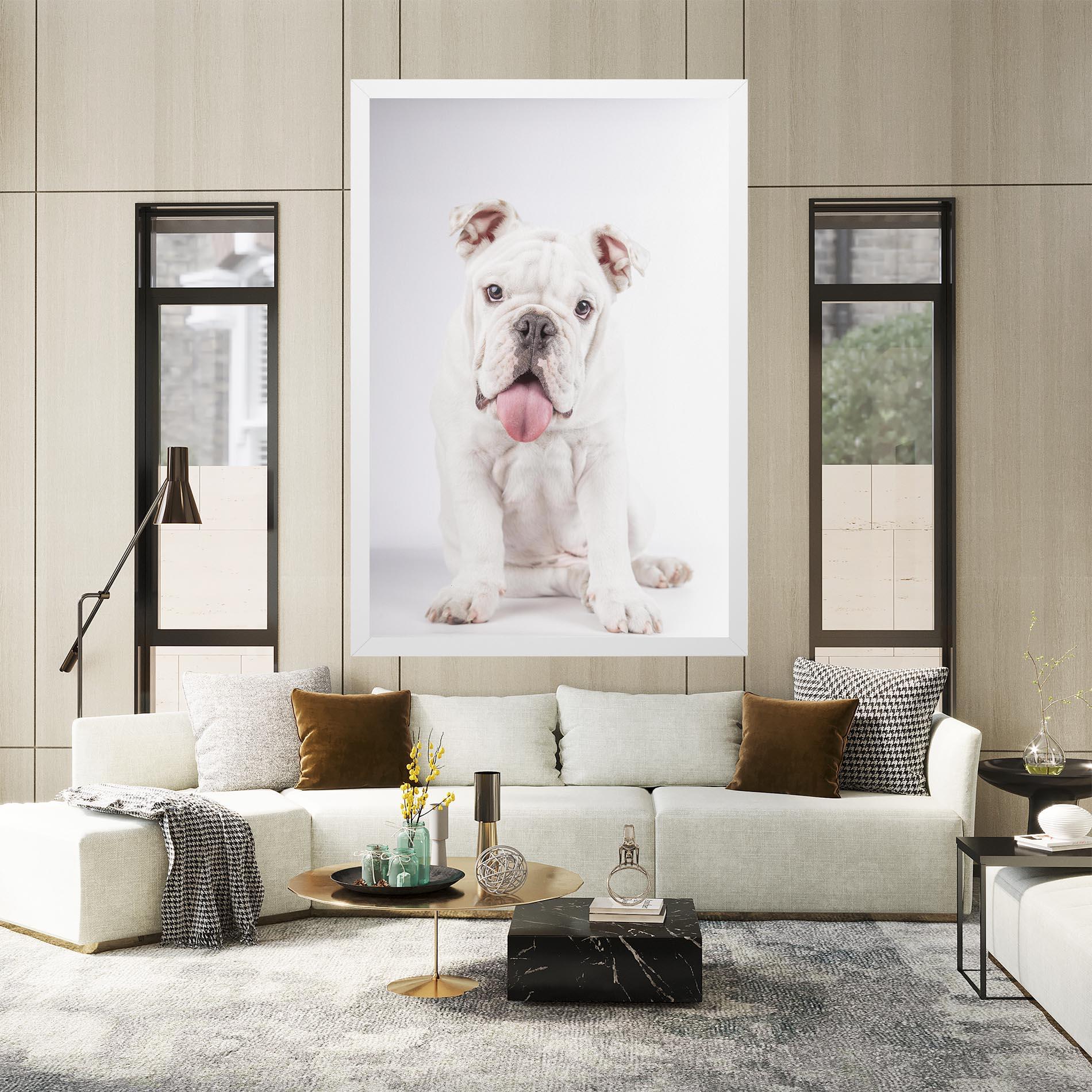 Leinwandbild English Bulldog mockup 2