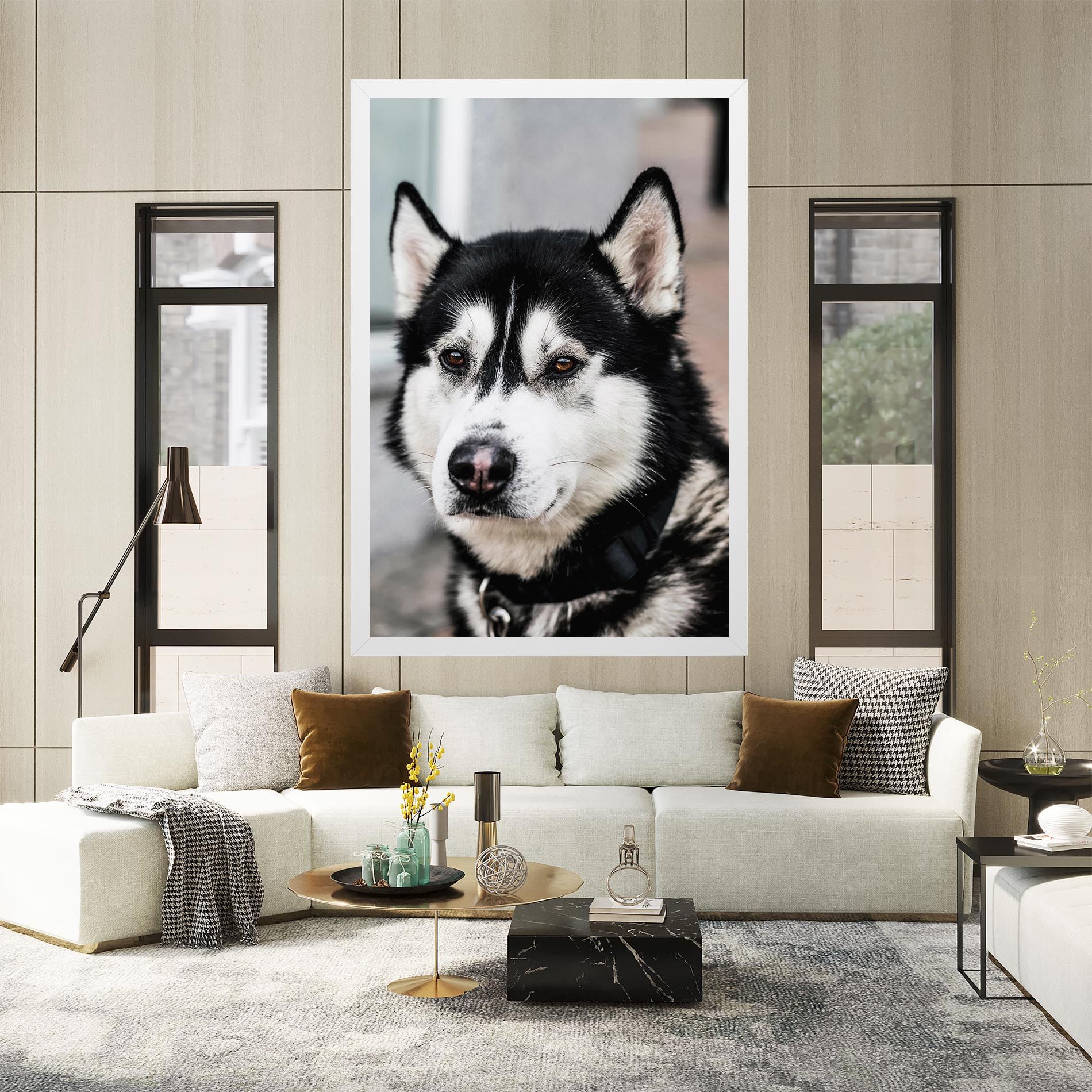 Husky Dog mockup 2