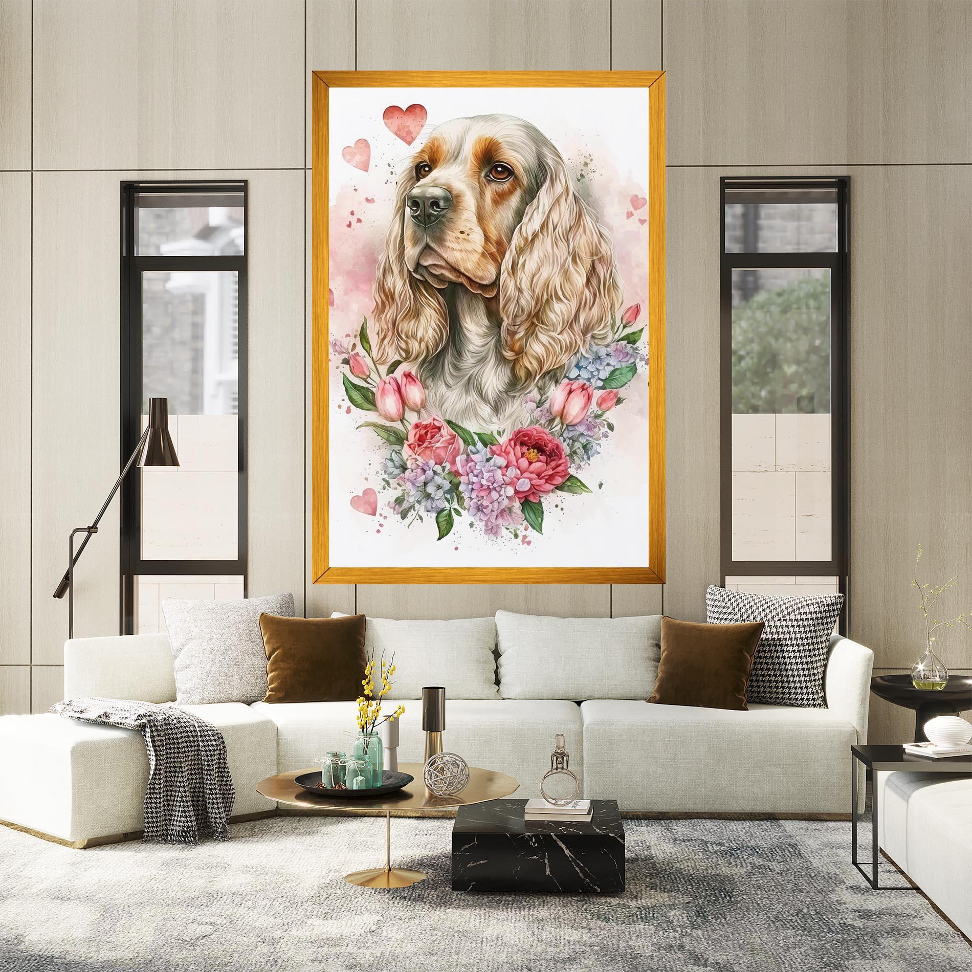 Leinwandbild Cute Little Cocker mockup 2