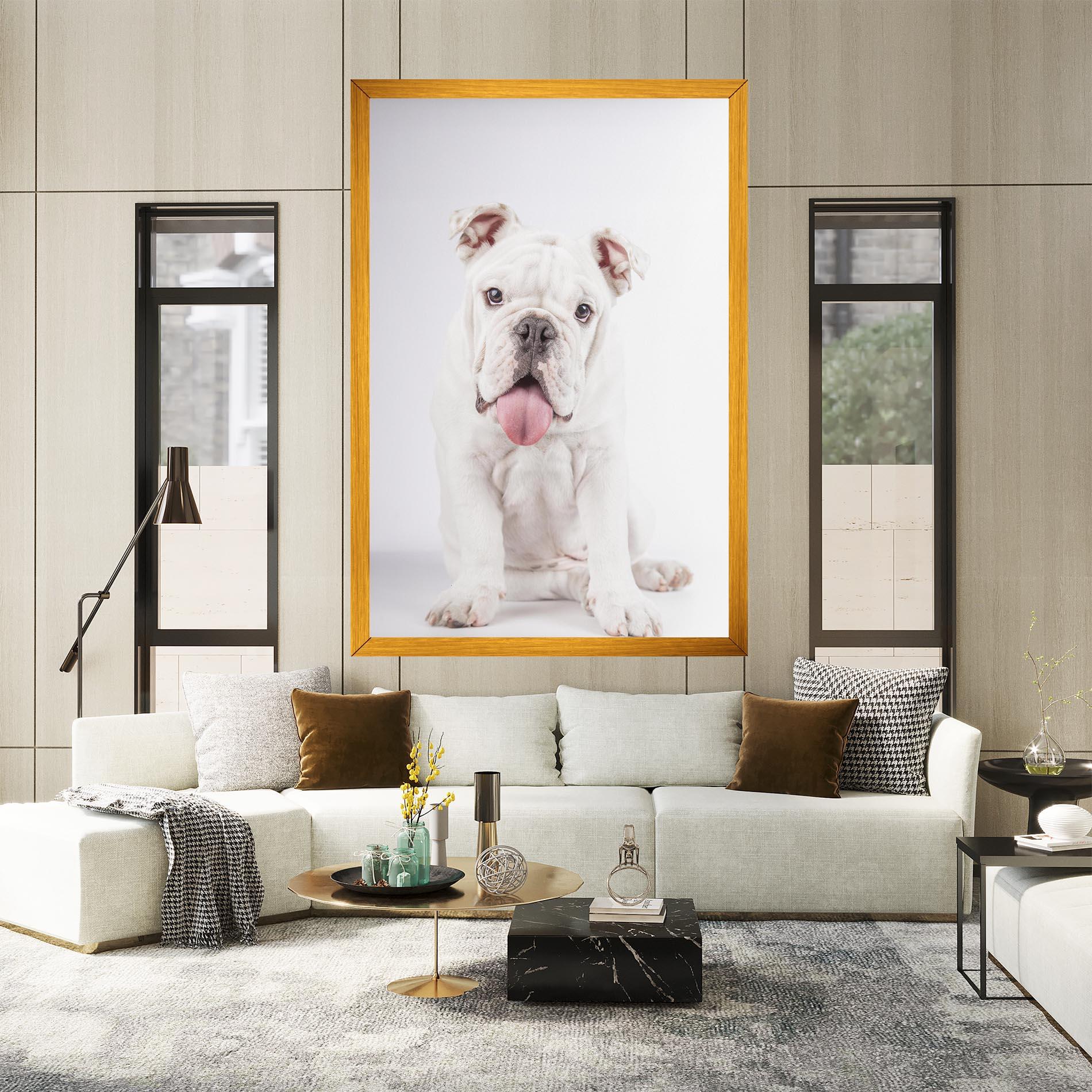 Leinwandbild English Bulldog mockup 2