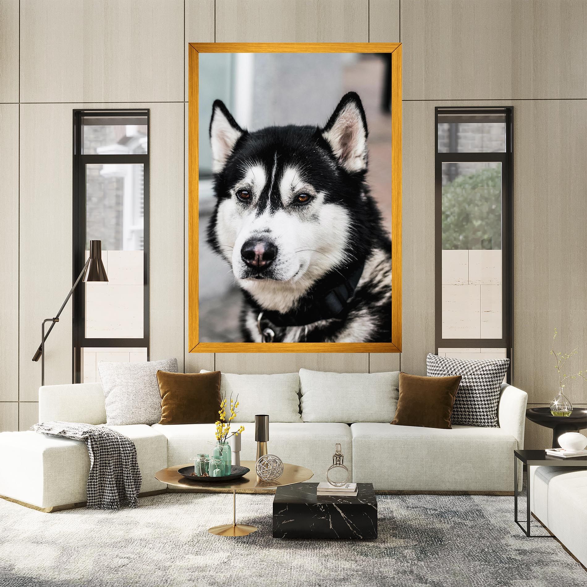 Husky Dog mockup 2