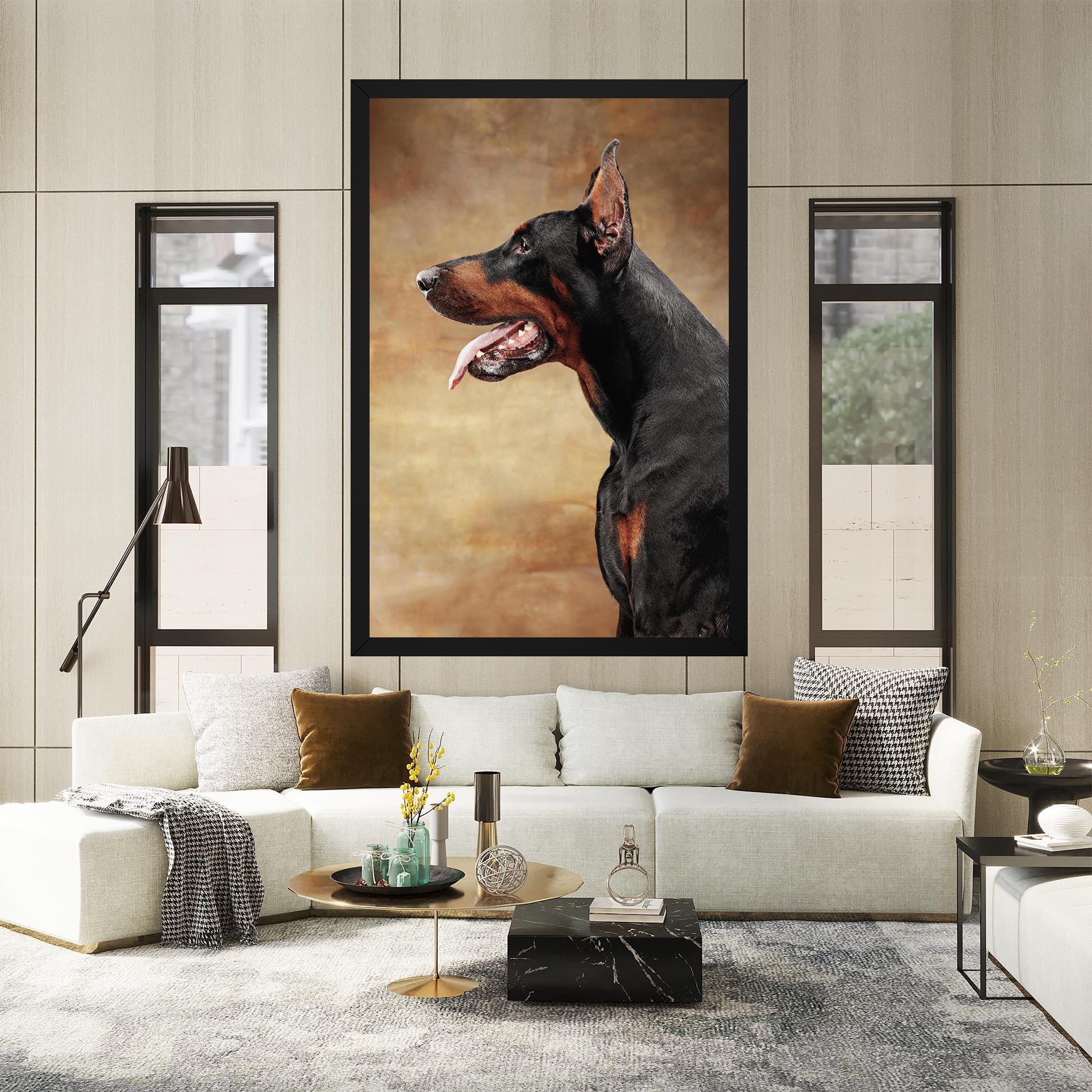 Leinwandbild Doberman Pinscher mockup 2