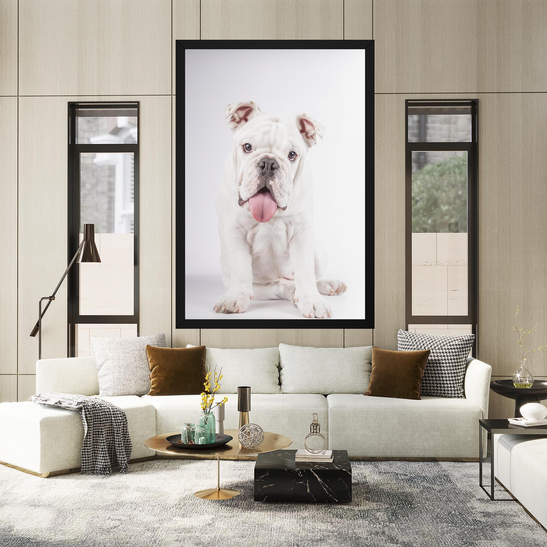 Leinwandbild English Bulldog mockup 2