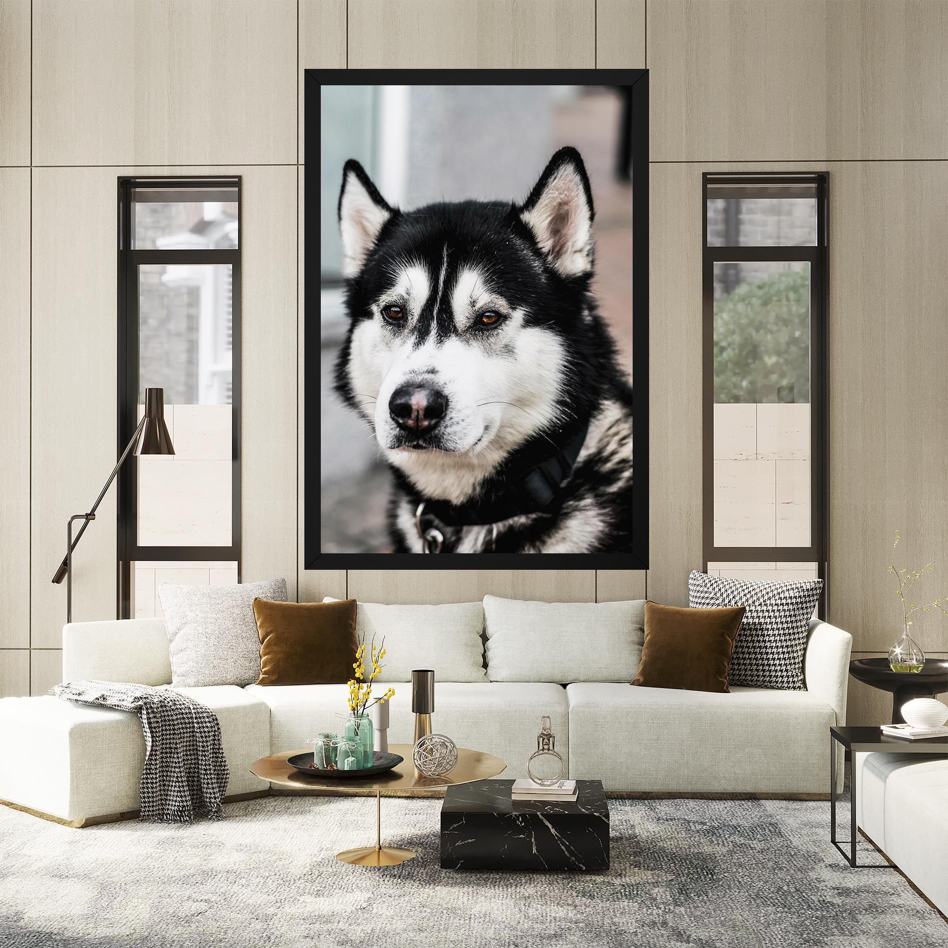 Husky Dog mockup 2