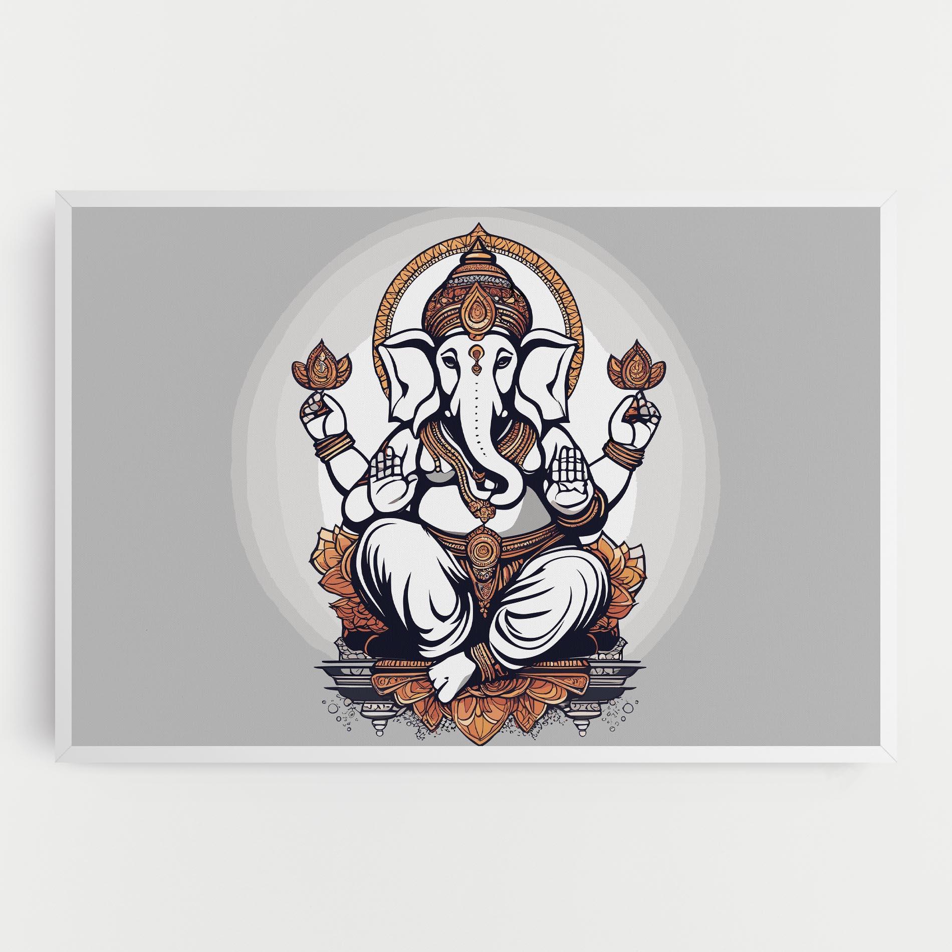 Leinwandbild Chaturthi Greys mockup 0