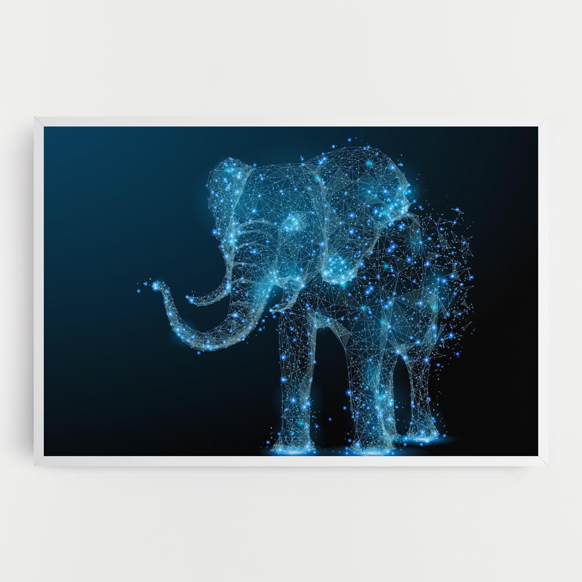 Leinwandbild Digital Elephant mockup 0