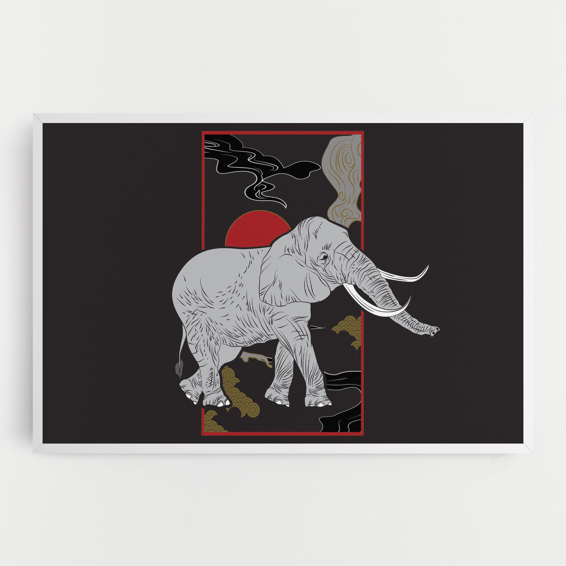 Leinwandbild Elephant Asia mockup 0
