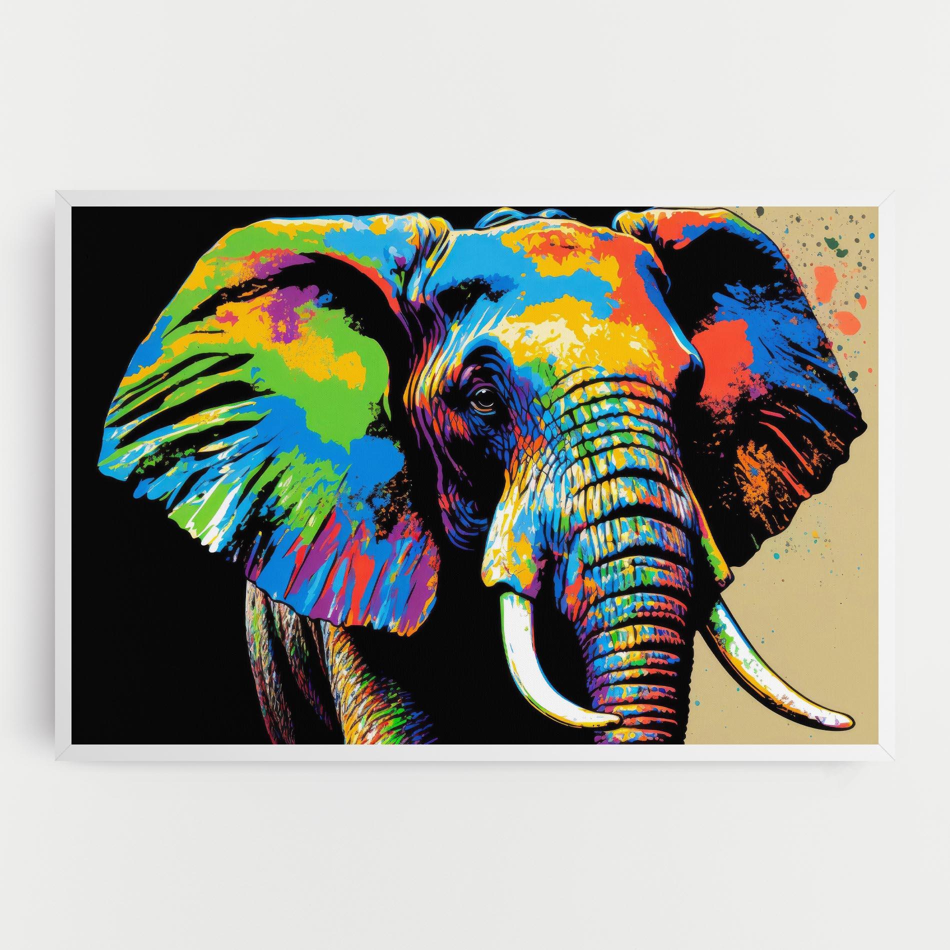 Leinwandbild Elephant Portrait mockup 0