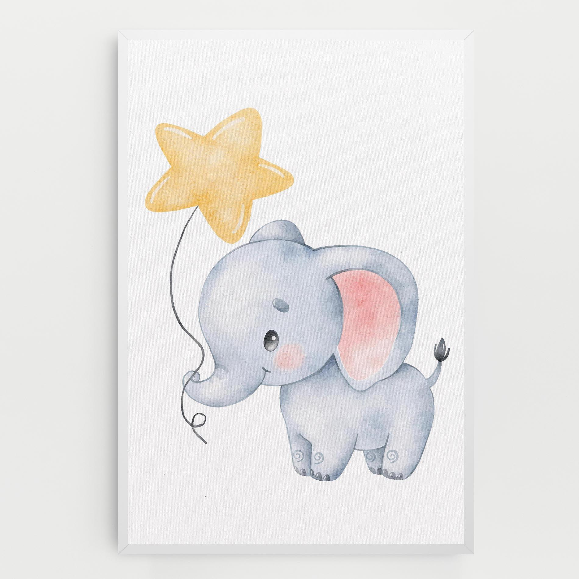 Leinwandbild Baby Elephant Kids mockup 0