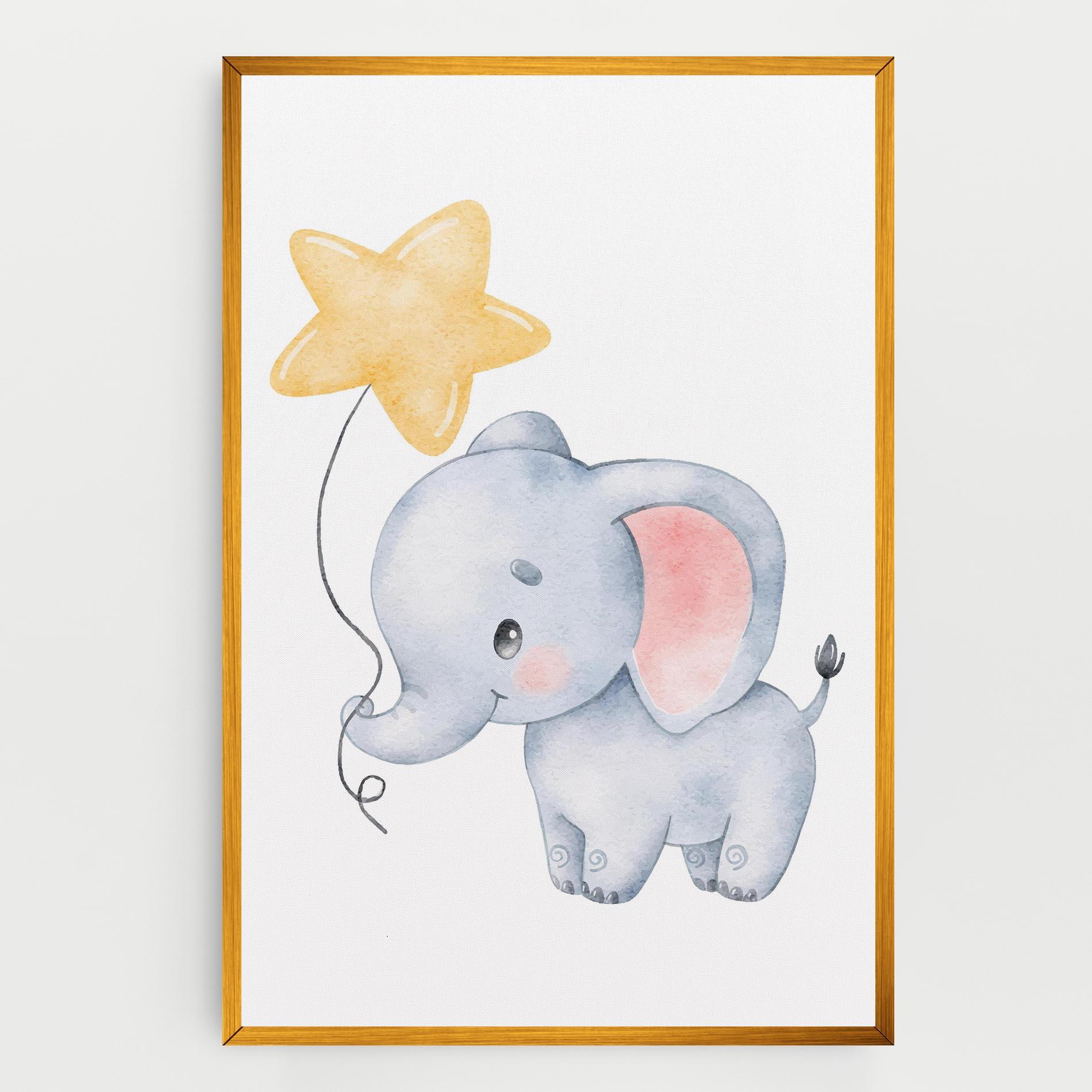 Leinwandbild Baby Elephant Kids mockup 0