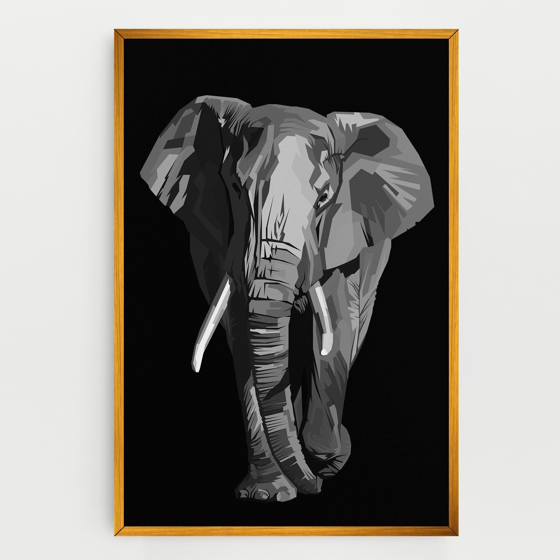 Beautiful Grey Elephant mockup 0