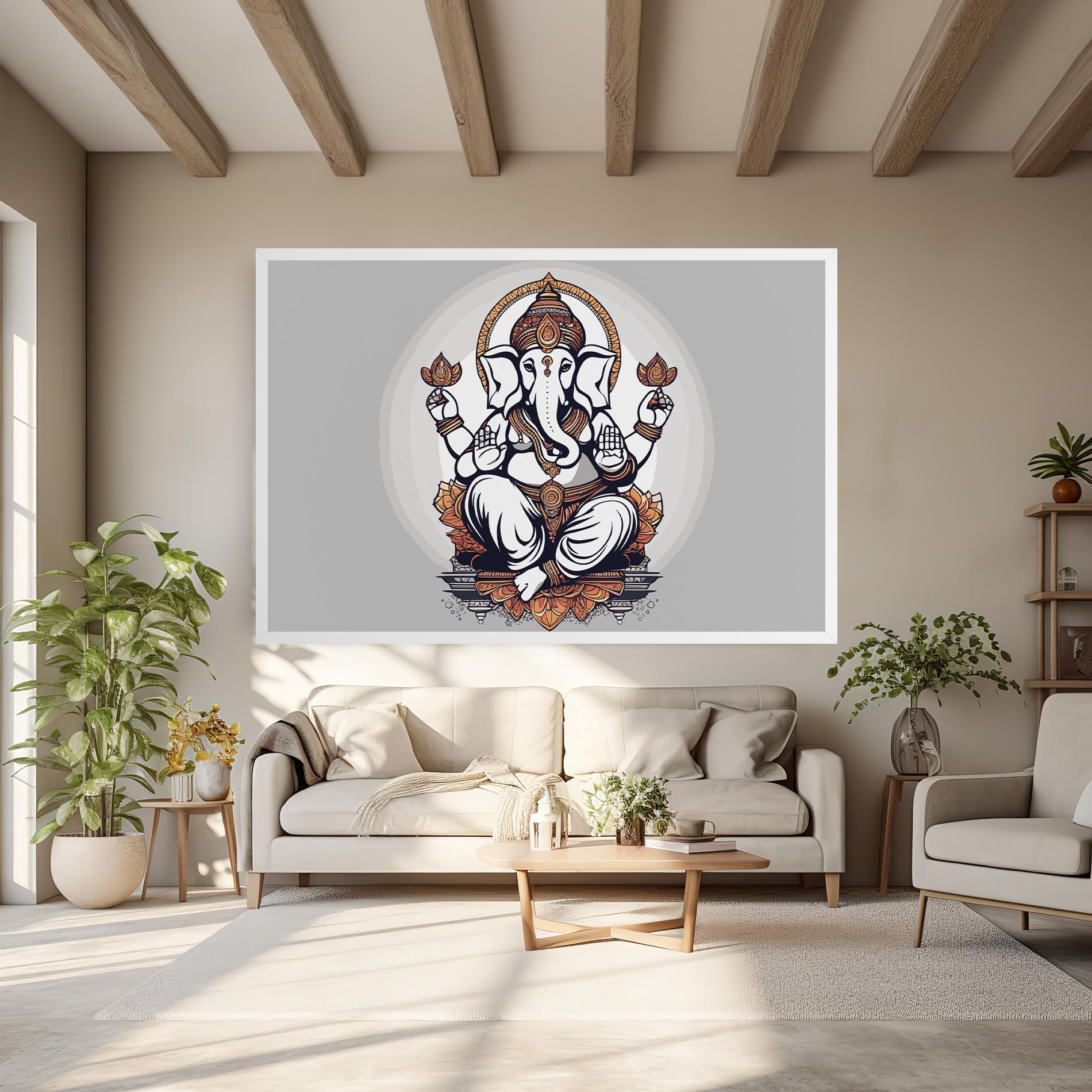 Leinwandbild Chaturthi Greys mockup 6