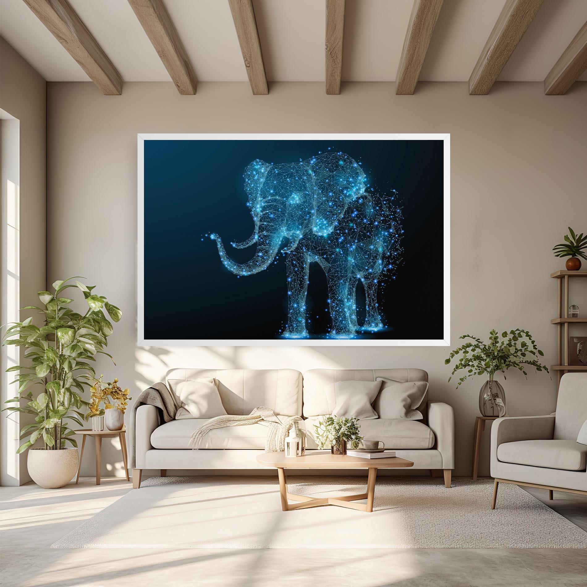 Leinwandbild Digital Elephant mockup 6