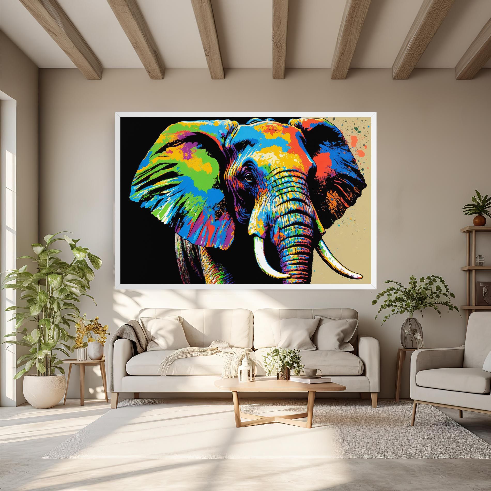 Elephant Portrait mockup 6