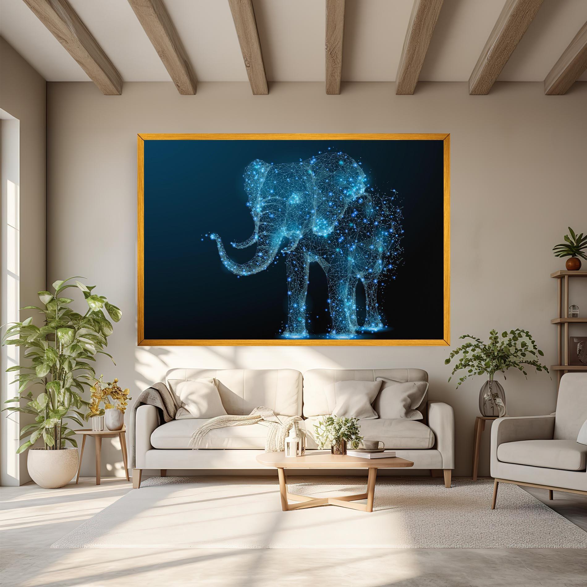 Leinwandbild Digital Elephant mockup 6