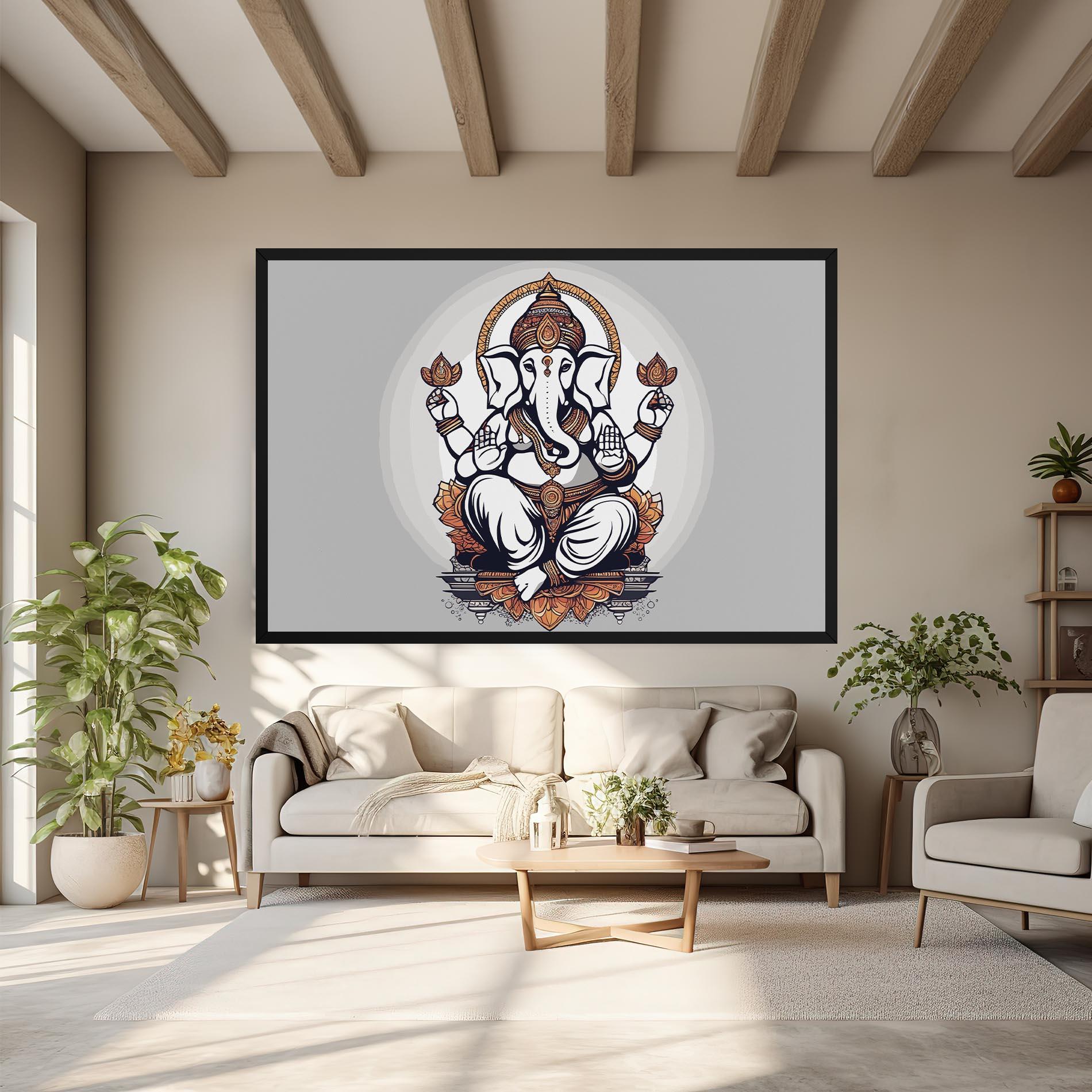 Leinwandbild Chaturthi Greys mockup 6