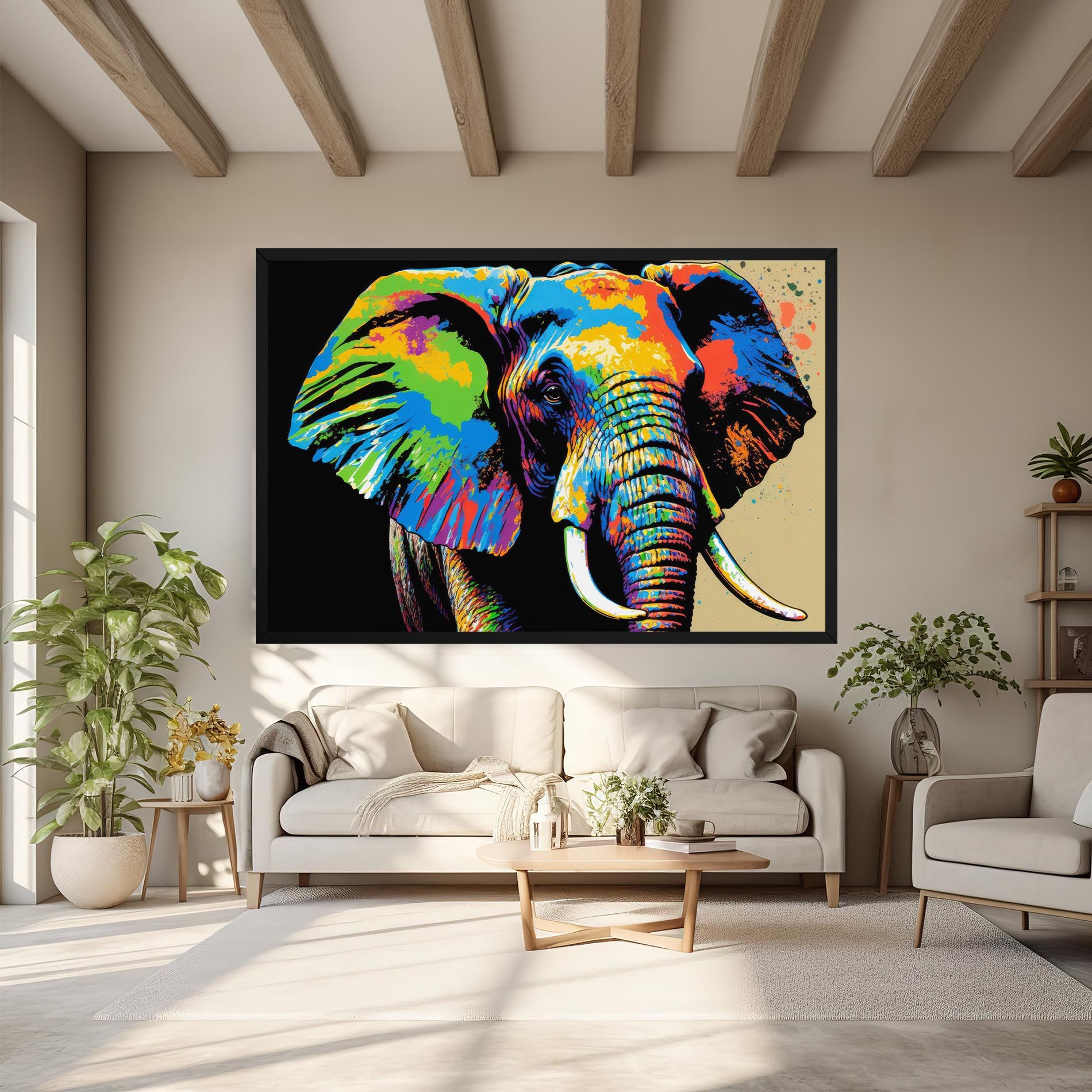Elephant Portrait mockup 6