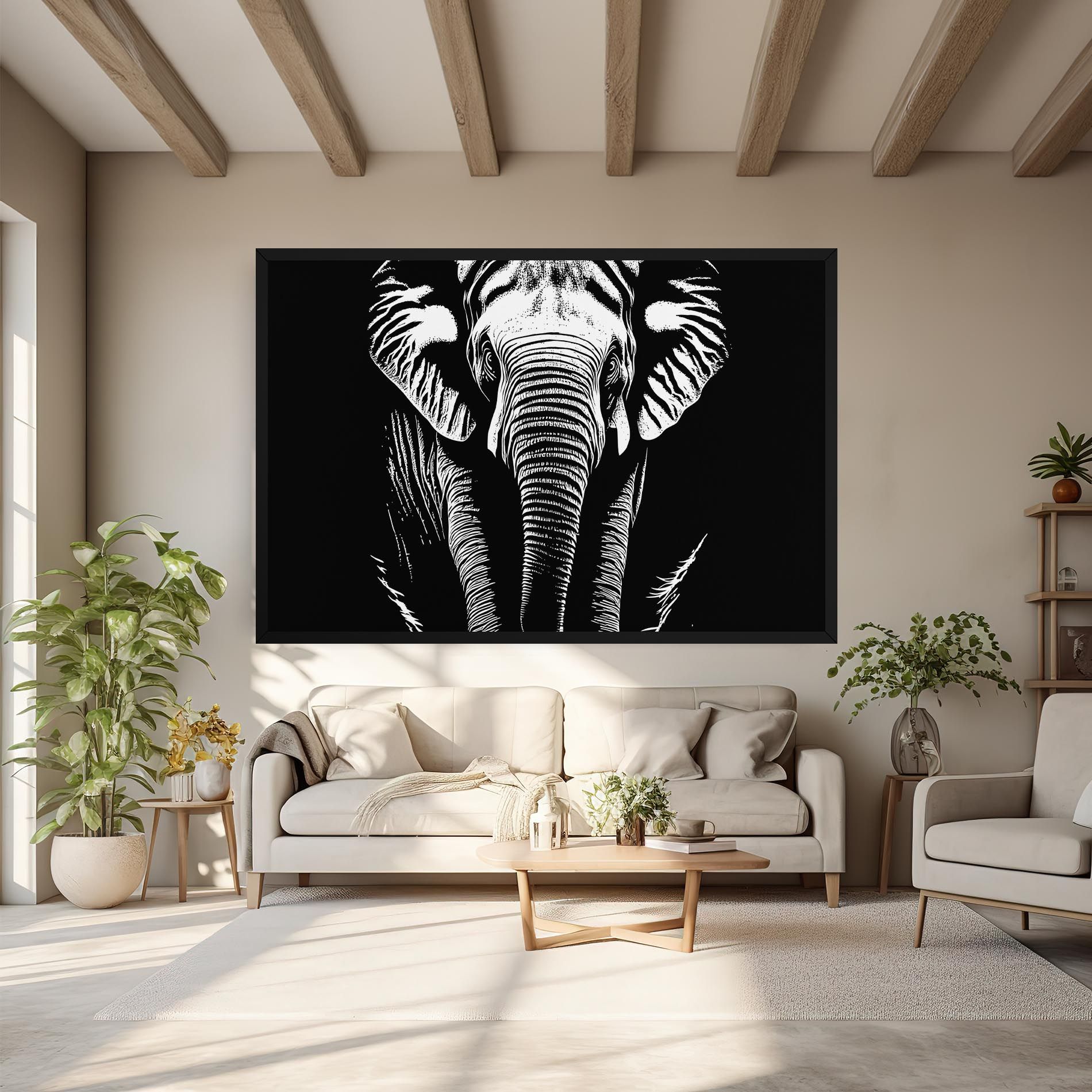 Elephant White Head mockup 6