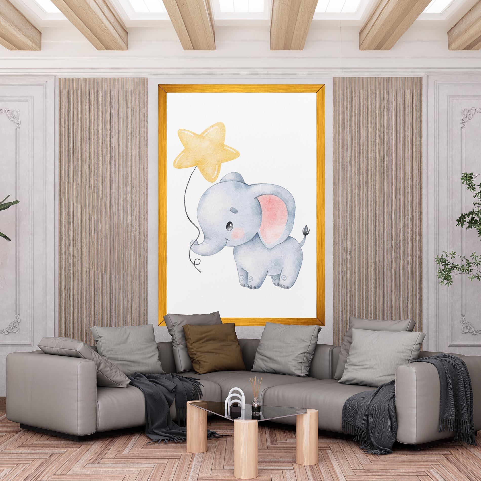 Leinwandbild Baby Elephant Kids mockup 6