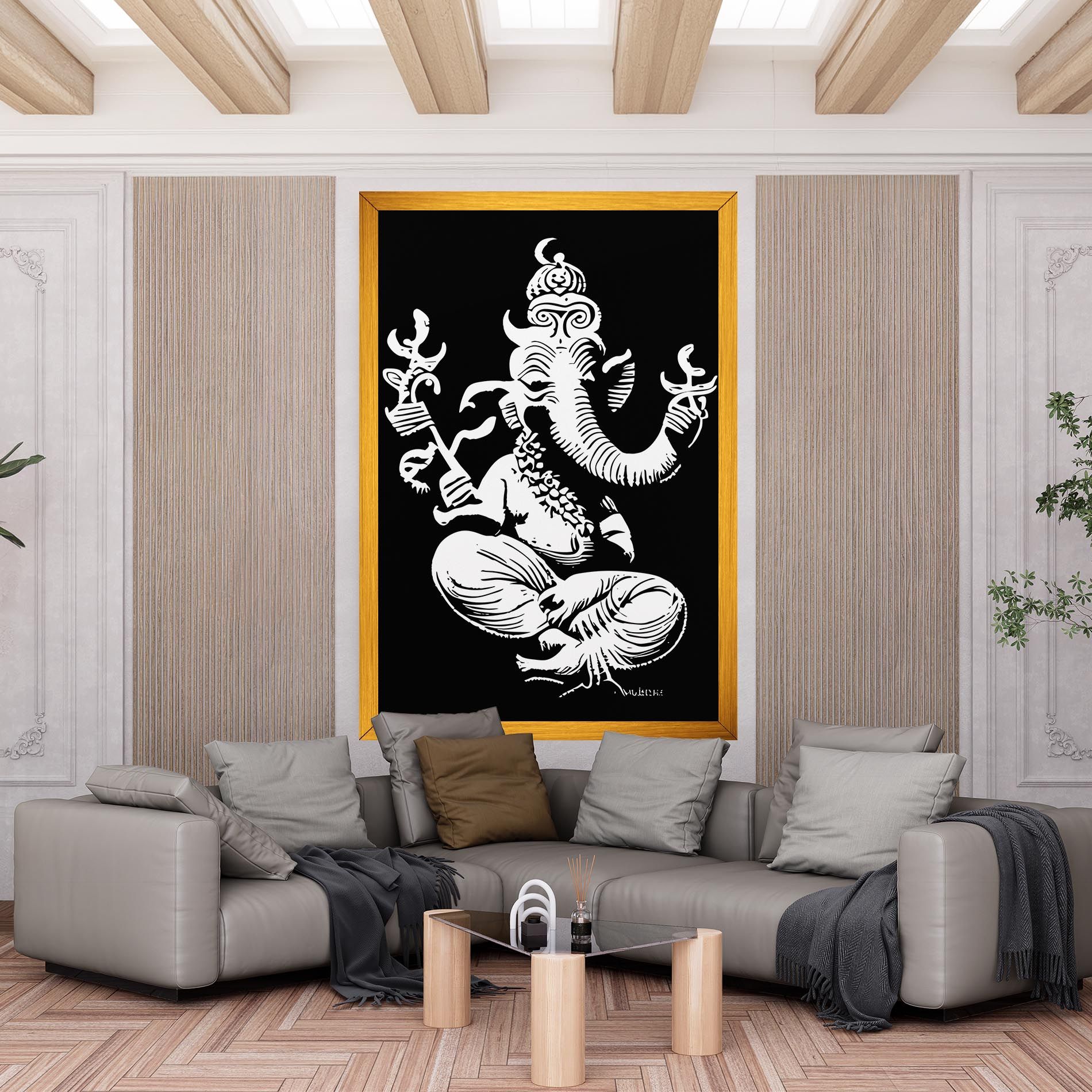 Black And White Ganesha mockup 6