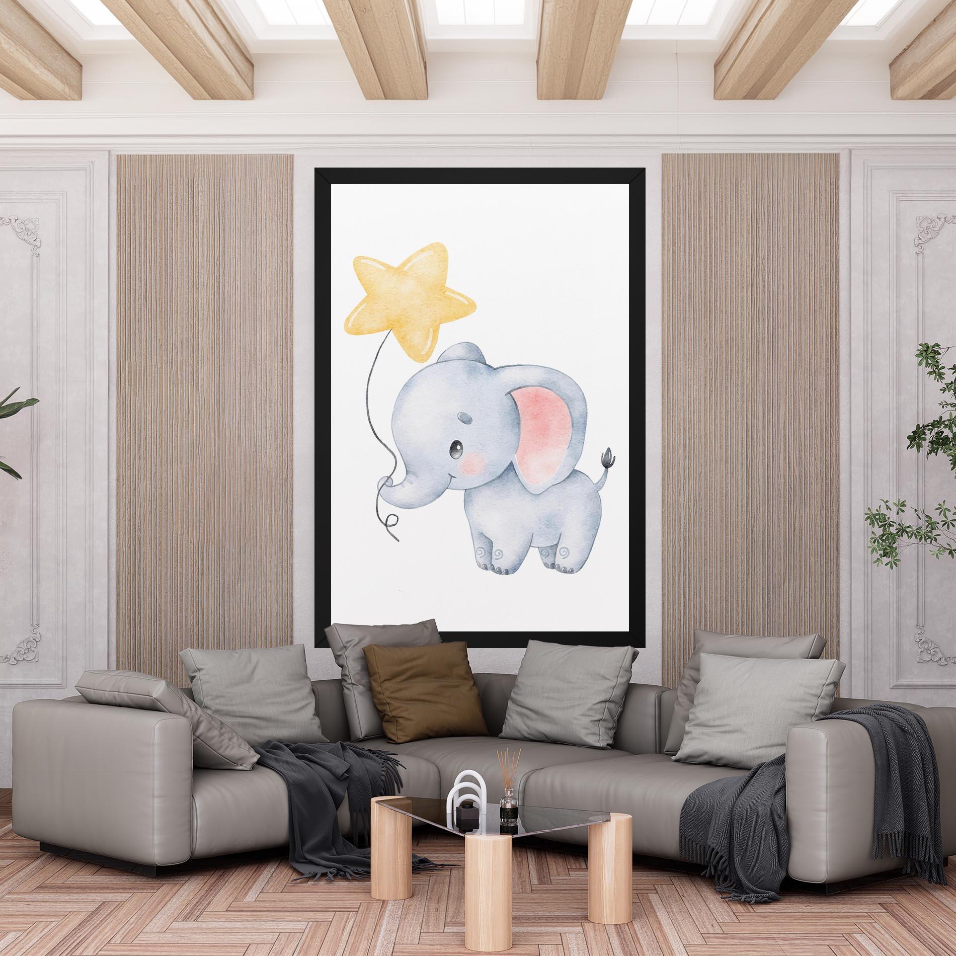 Leinwandbild Baby Elephant Kids mockup 6