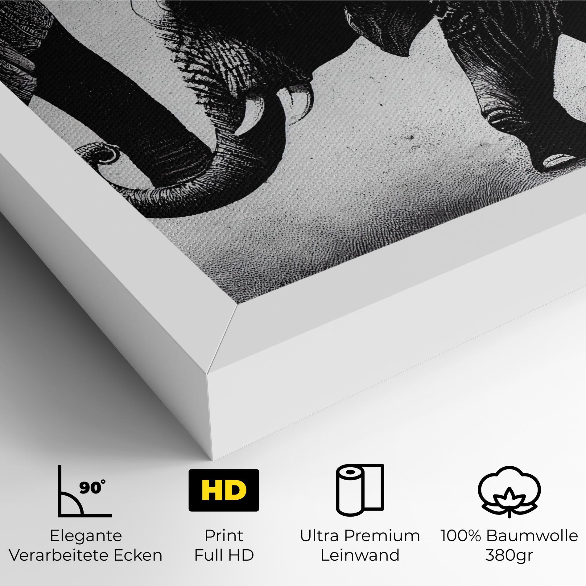 Leinwandbild Baby Elephant mockup 4