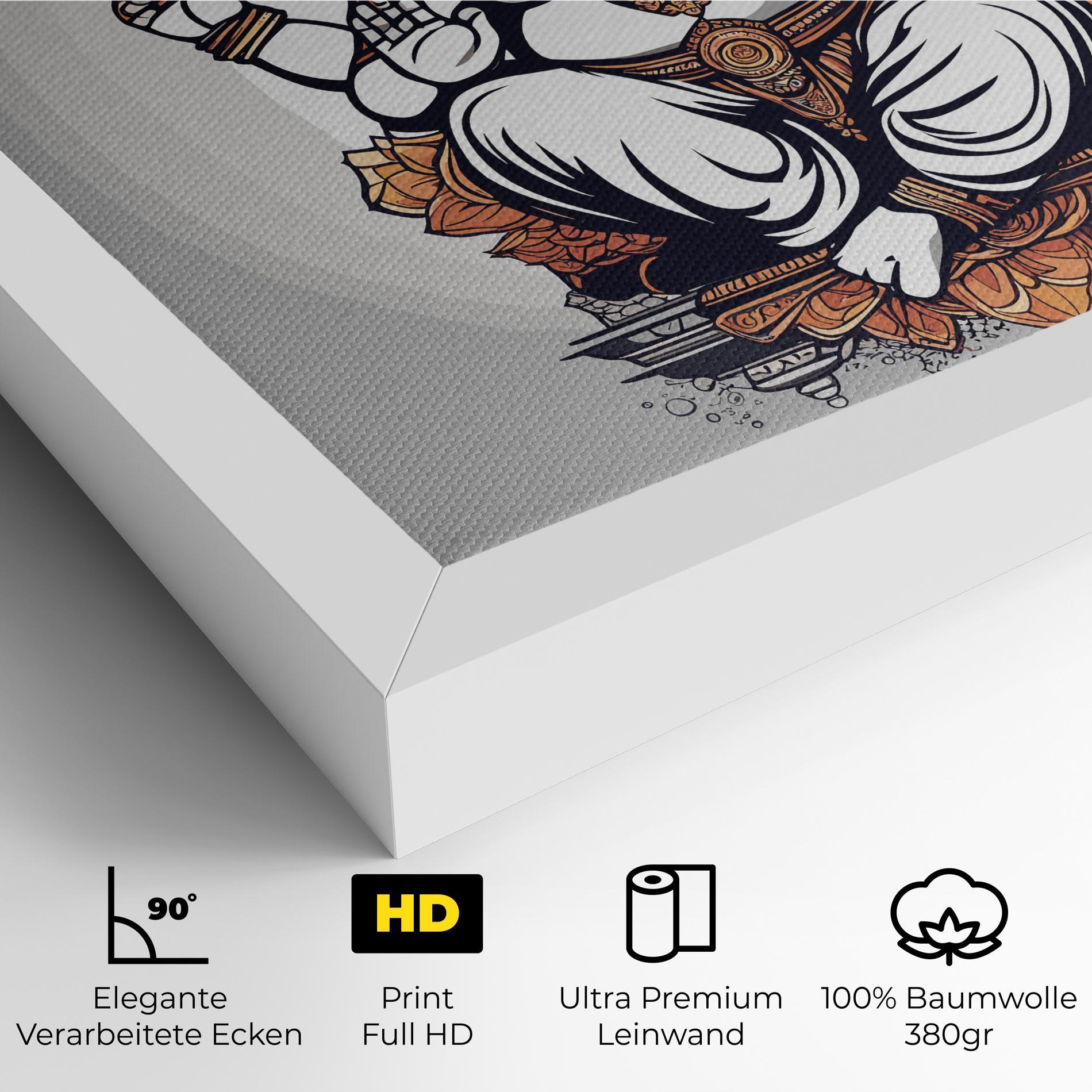 Leinwandbild Chaturthi Greys mockup 4