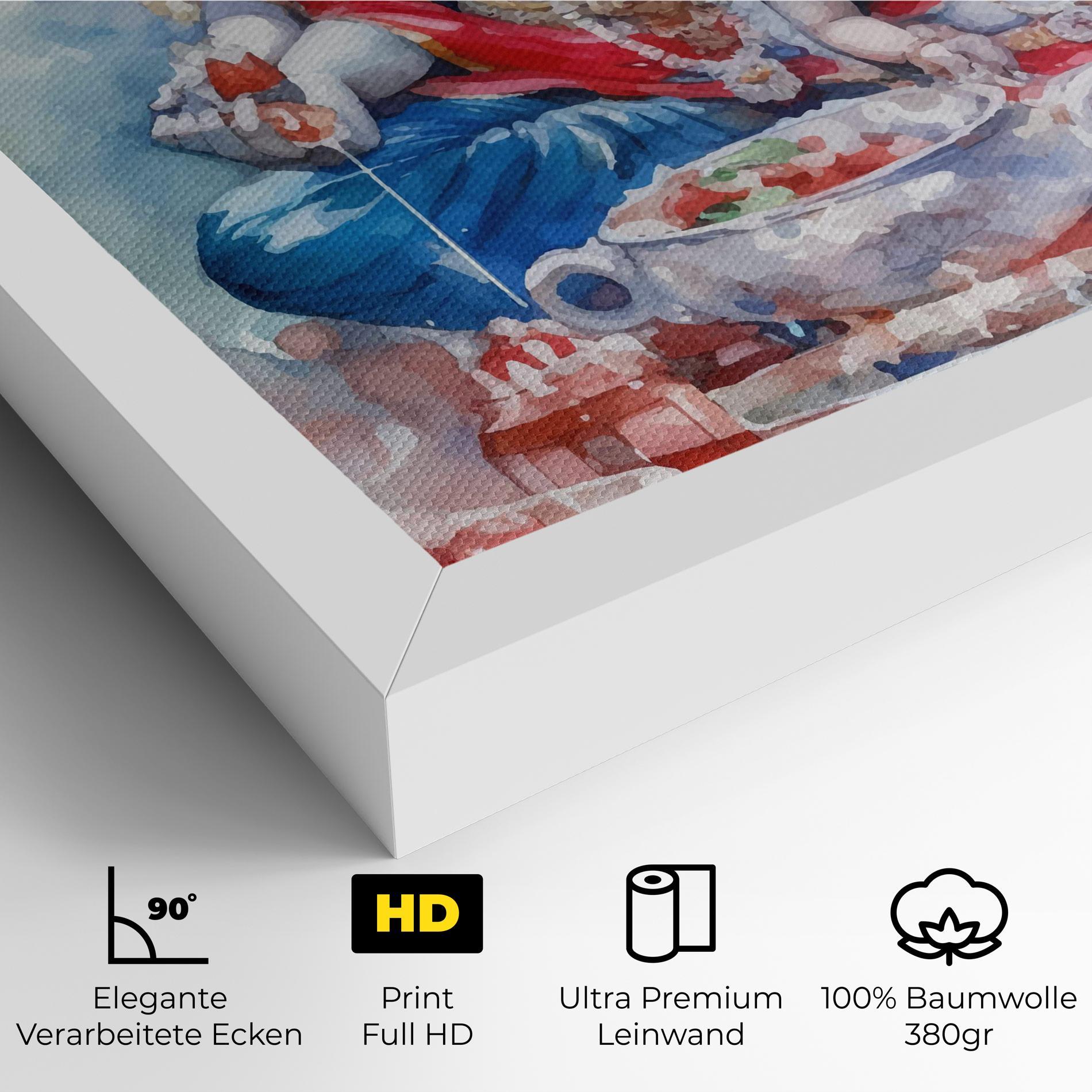 Leinwandbild Durga Puja Festival mockup 4