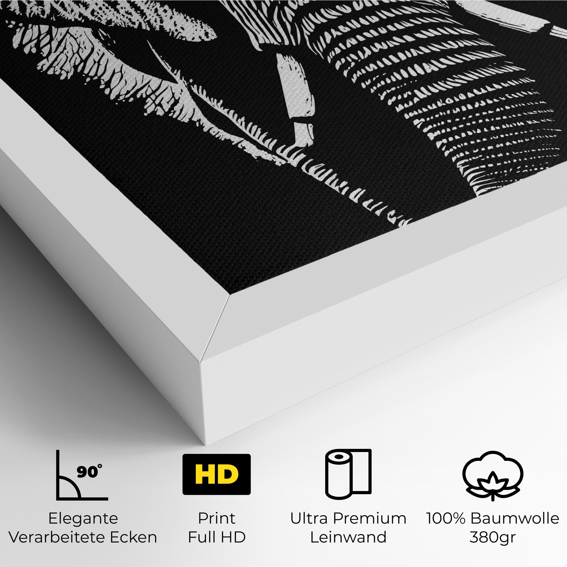 Leinwandbild Elephant Drawing mockup 4