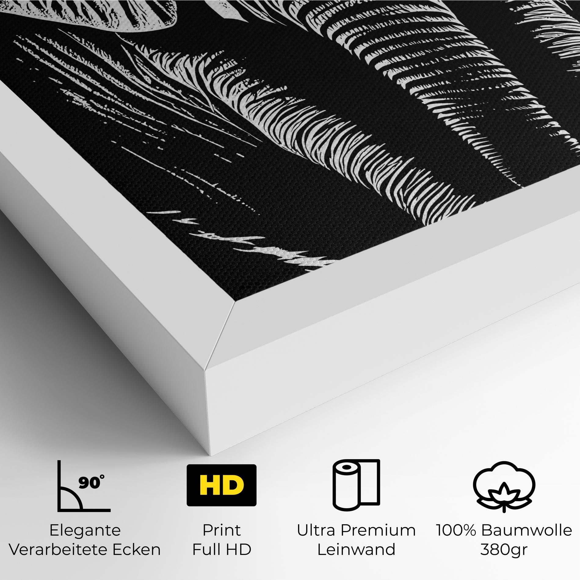 Leinwandbild Elephant White Head mockup 4